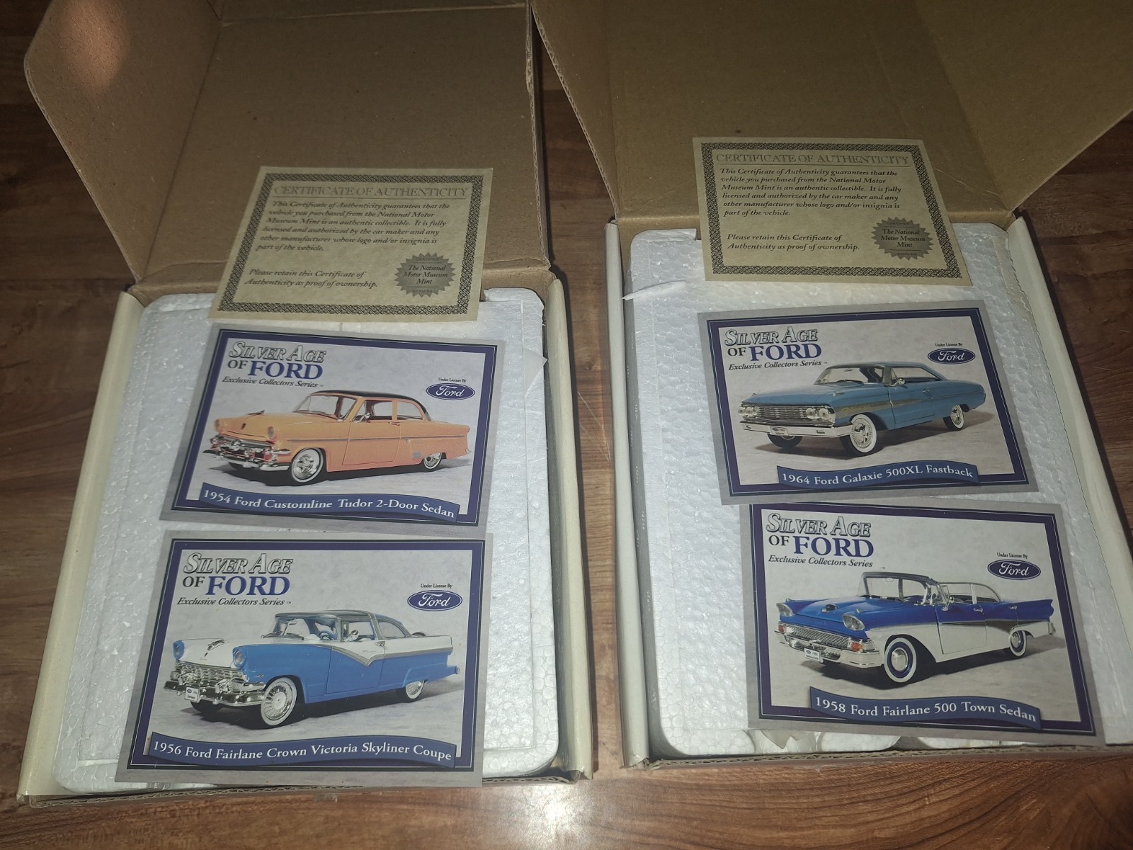 National Motor Museum Mint Silver Age Of Ford Lot Of 4 Cars