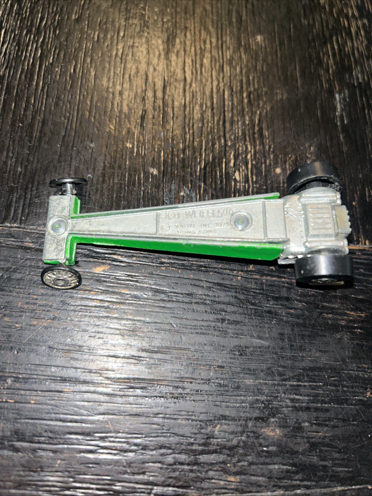 HOT WHEELS VTG 1:64 1975 COOL ONE DRAGSTER FUNNY CAR GREEN BLACKWALL