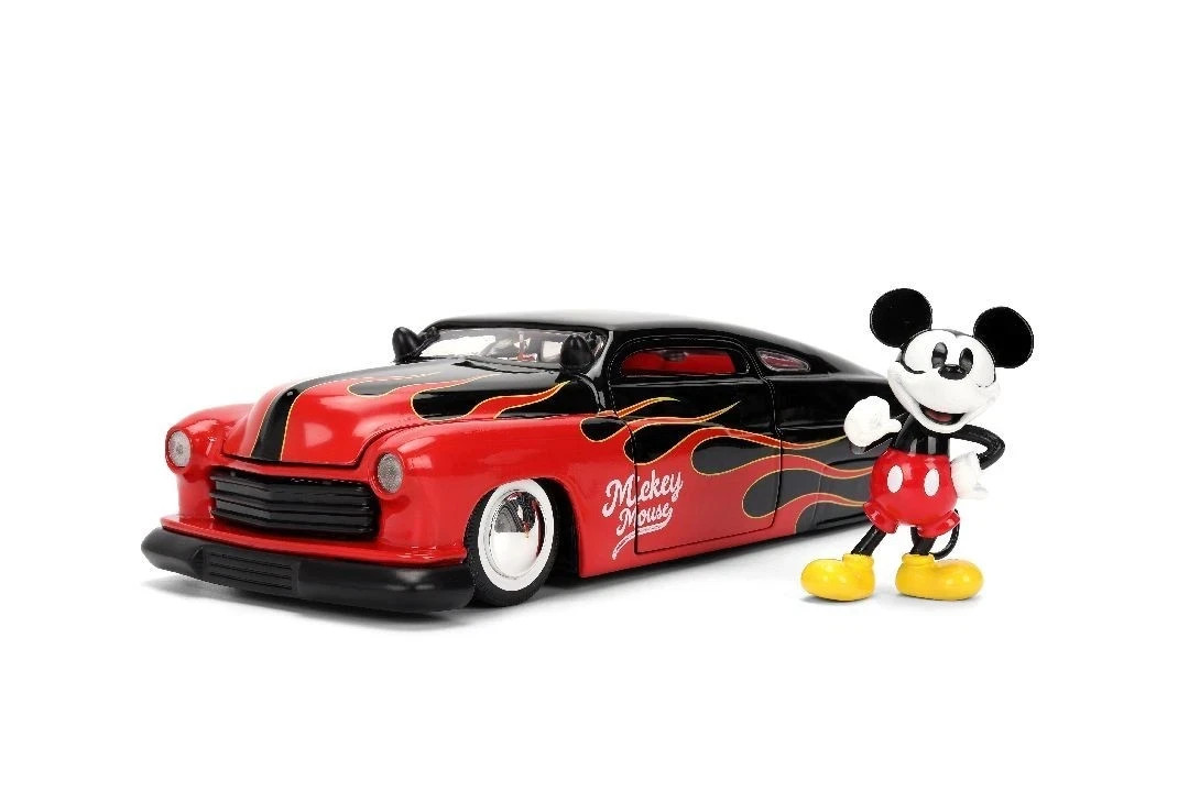 1/24 Jada Disney 1951 Mercury with Mickey Mouse Figure Red / Black 36272