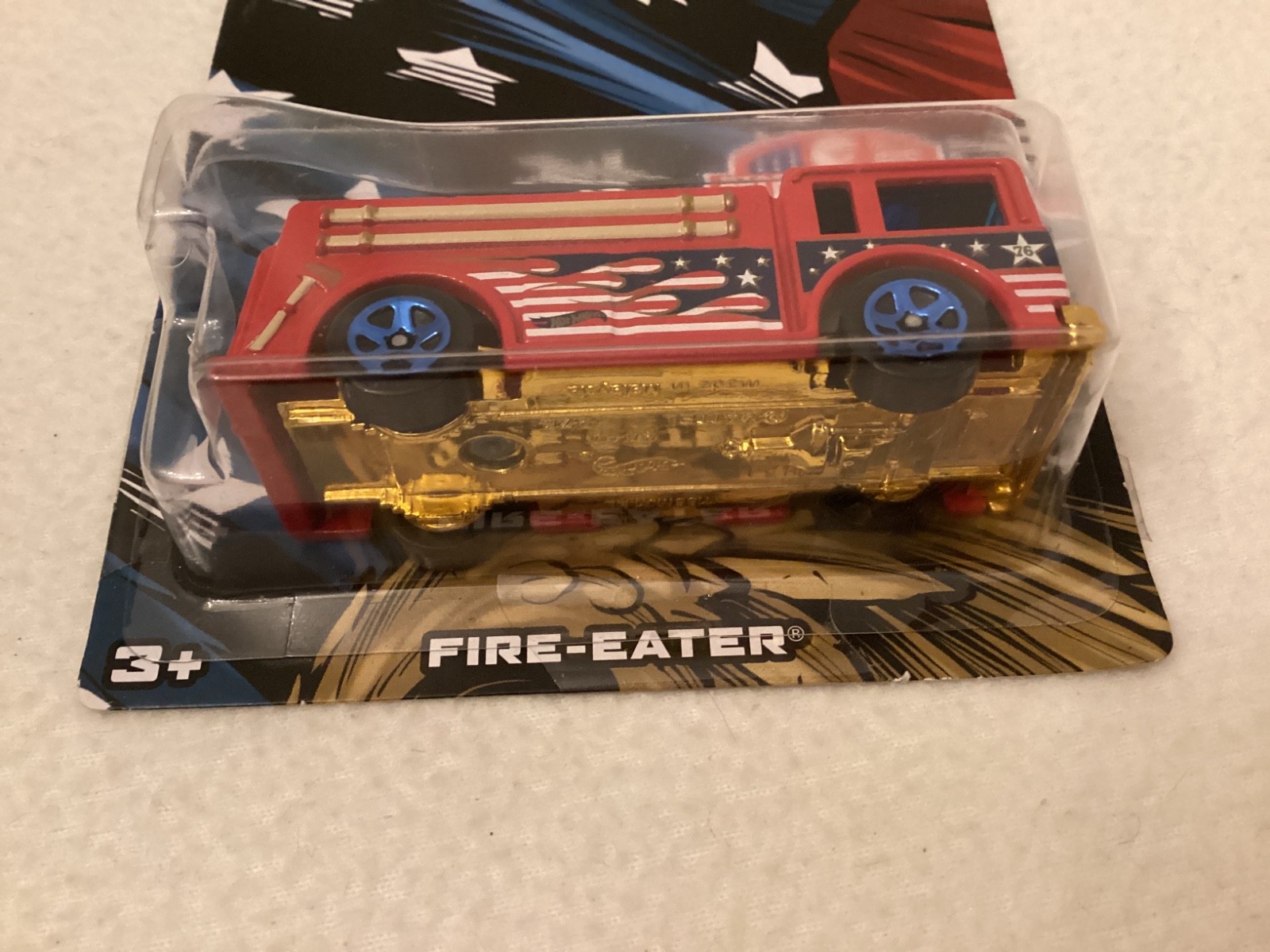 Hot Wheels ~ Fire Trucks ~ Ambulance ~ Old Number 5.5 Fire-Eater ~ Set of 4