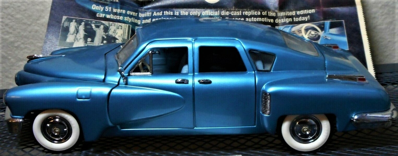 Tucker Built Vintage Classic Dream Concept 1:24 Promo Car Carousel TURQ Model