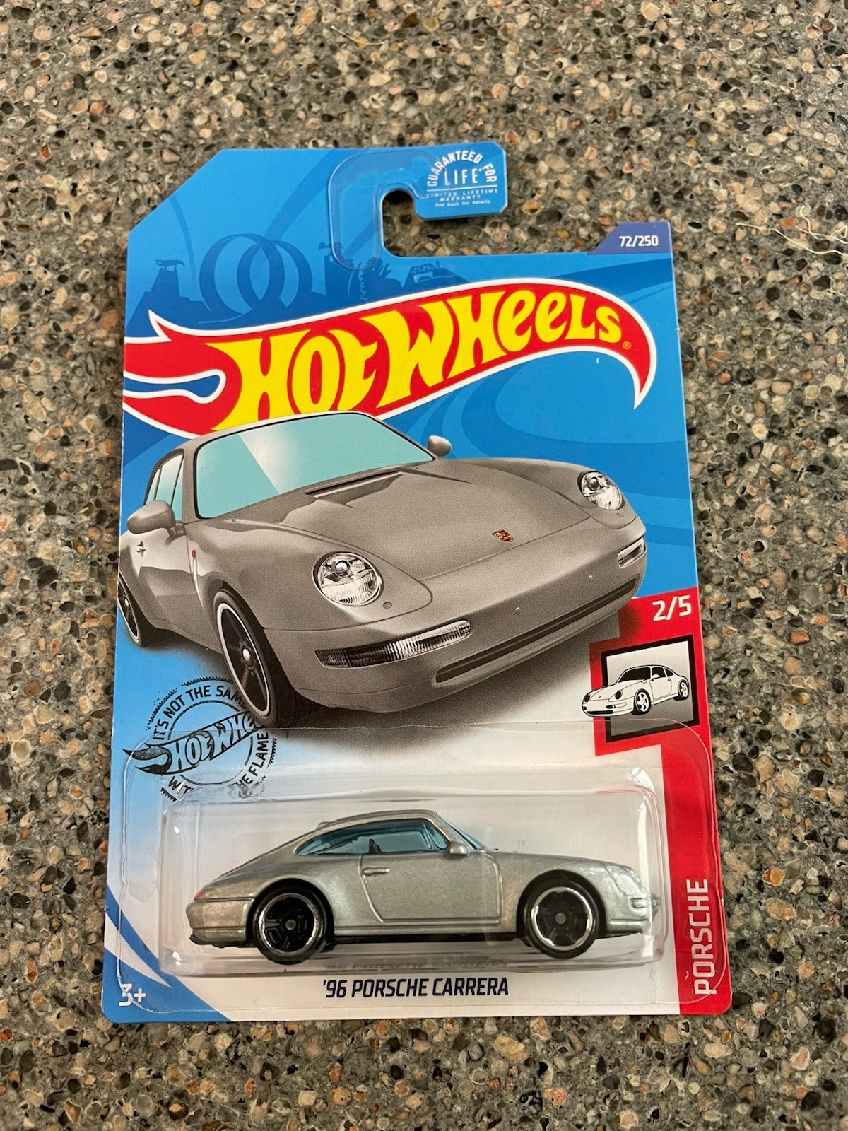 2020 Hot Wheels ’96 Porsche 911 / 993 Carrera Kroger Exclusive Silver – New
