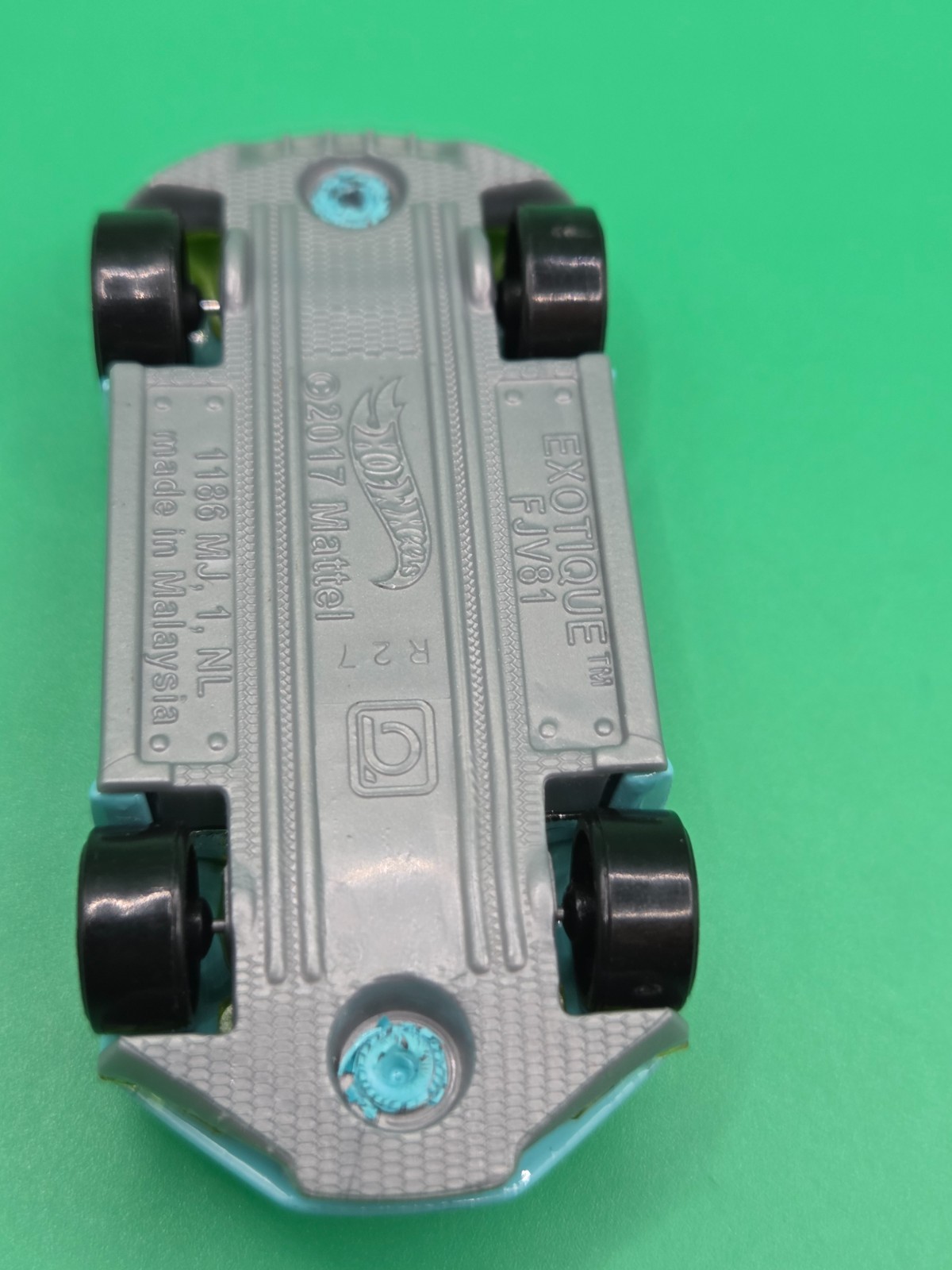 Hot Wheels Exotique FJV81 Light Blue Yellow Canopy 2019 Loose Mattel Malaysia