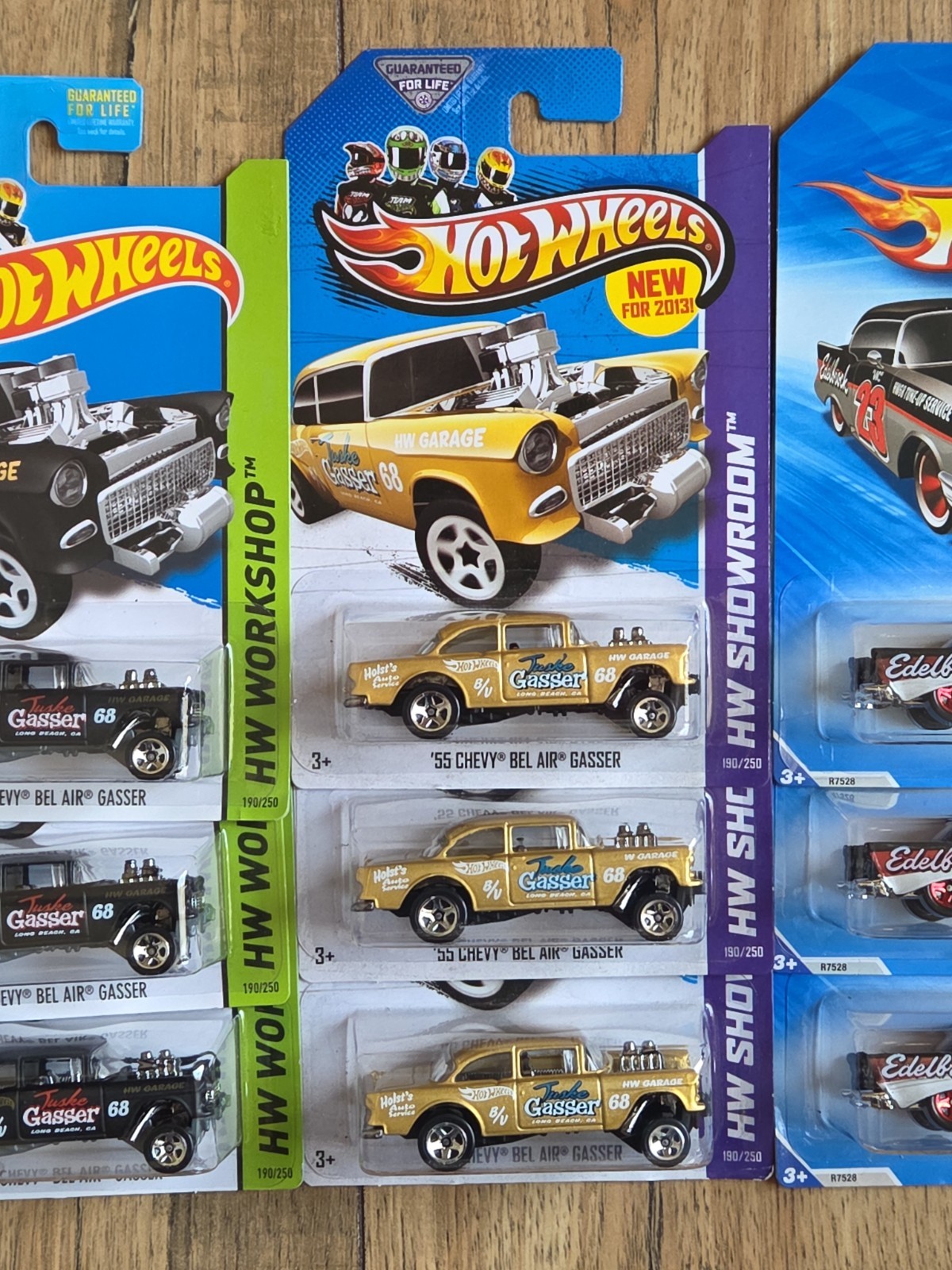 12 Hot Wheels ’55 Chevy Bel Air Gasser HW Showroom ’57 Chevy Bel Air Variations
