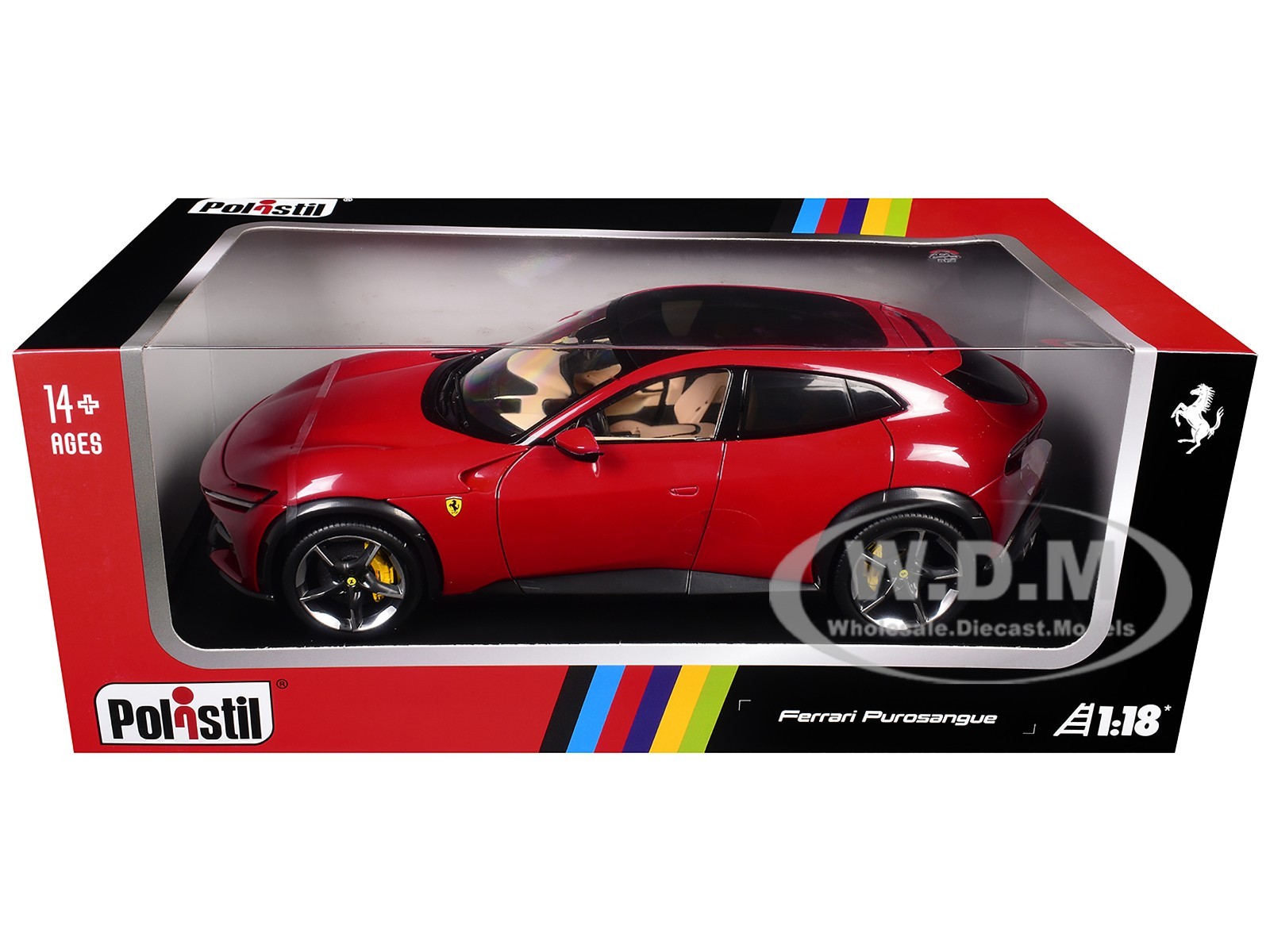 2022 FERRARI PUROSANGUE ROSSO CORSA RED 1/18 DIECAST BY POLISTIL 18FE02020-WB