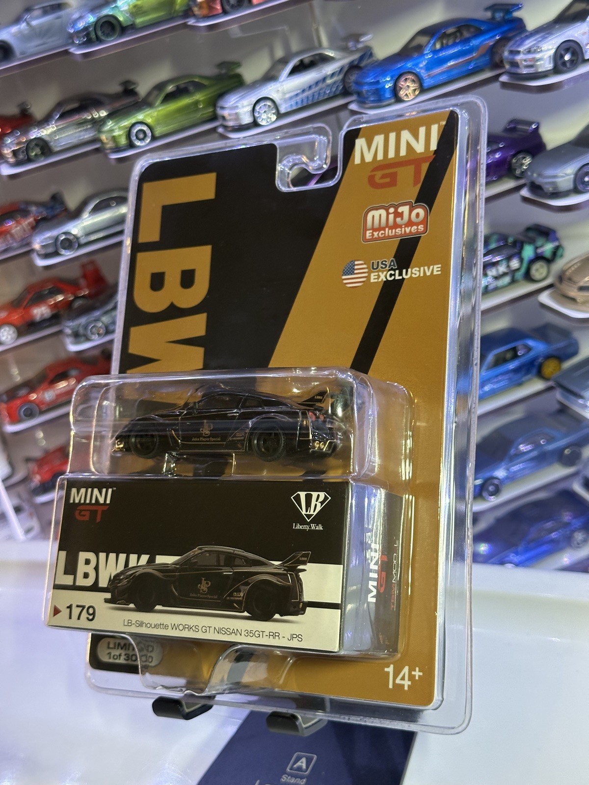Mini GT Liberty Walk LB Nissan GT-R R35 Black 1/3000 #179 Mijo Brand New Sealed