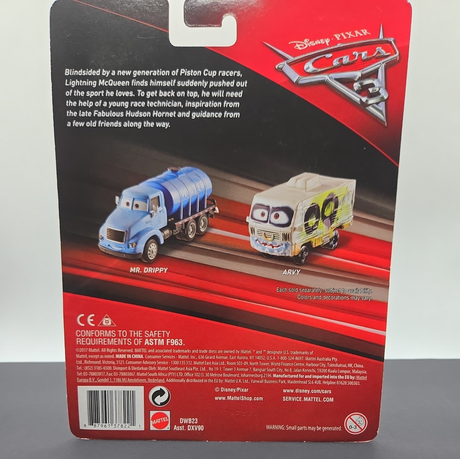 Mattel Disney Pixar Cars 3 Deluxe Mr. Drippy Blue Truck Diecast New