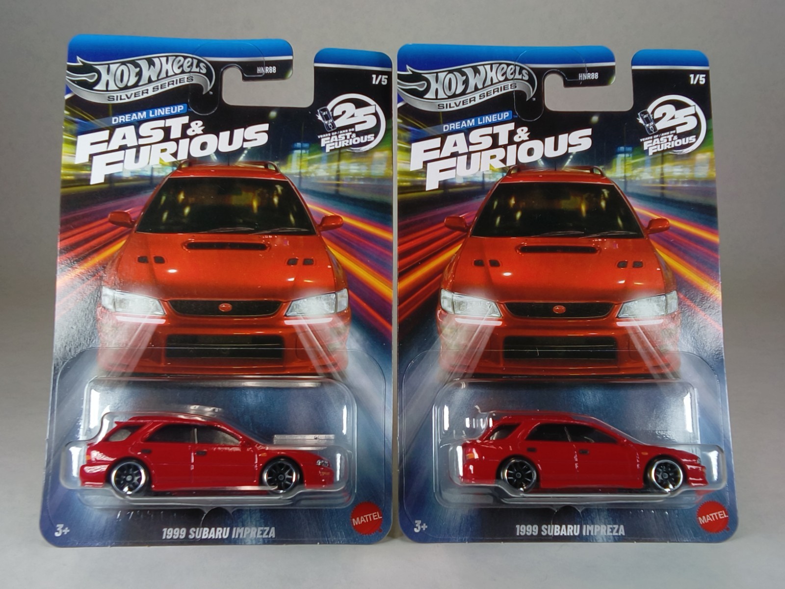 HOT WHEELS 2026 The Fast & The Furious 25TH Dream Lineup 1999 Subaru Impreza X2