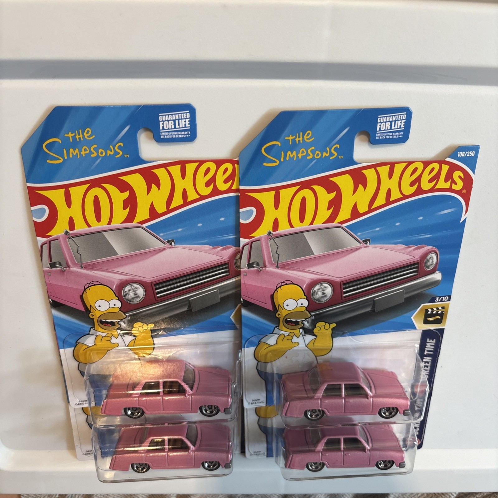 4 x 2026 Hot Wheels The Simpsons Family Car. New.