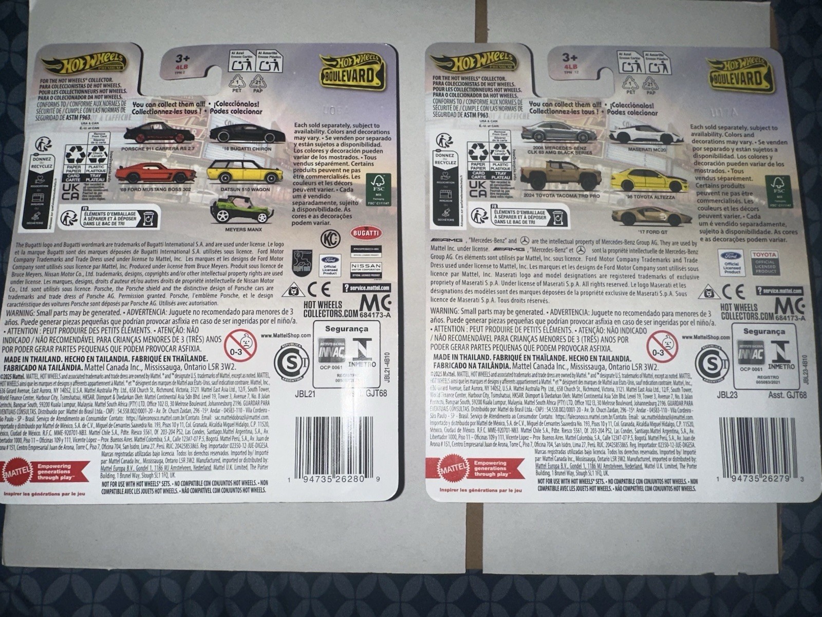 Hot Wheels Premium Boulevard Series Toyota Altezza & Datsun 510 Wagon -LOT OF 2