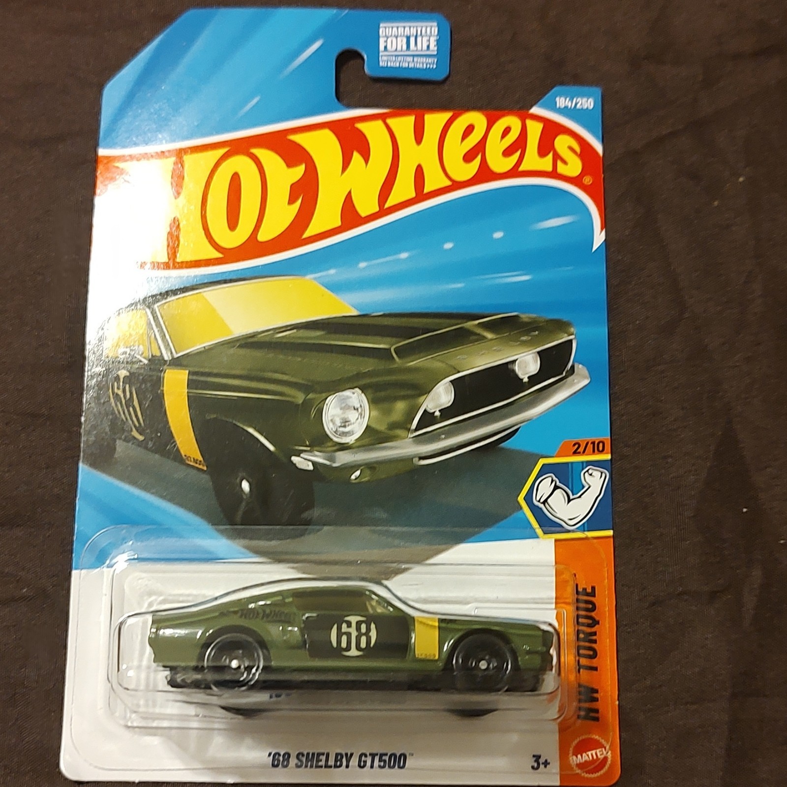 Hot Wheels HW Torque 1:64 1968 Shelby GT500 Diecast Car Green Yellow Unopened