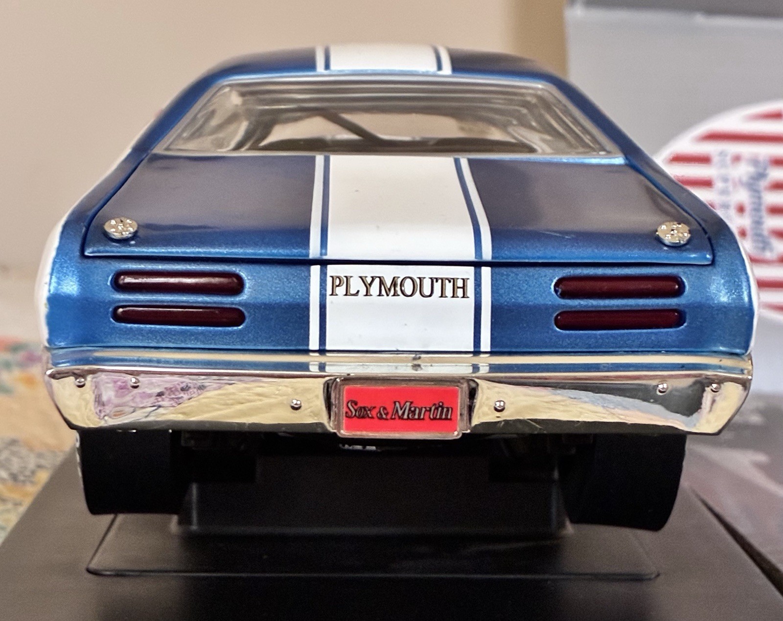 1/18 Ertl 1970 Plymouth Duster Sox and Martin by Supercar Collectibles