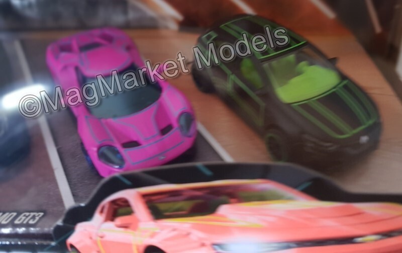 Majorette Light Racer 5-Car Set · Neon Colours · Brand New · Free UK P&P