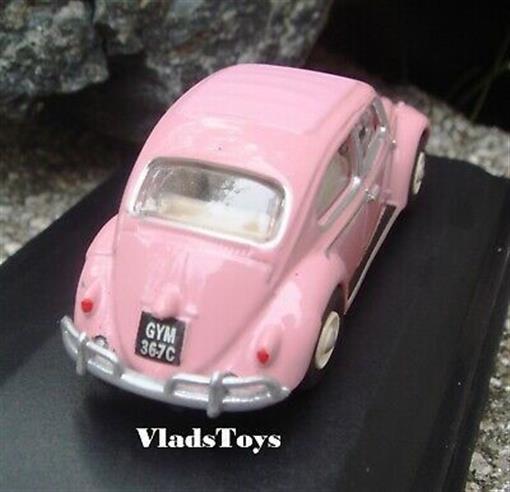 Oxford 1/76 VW Volkswagen Beetle Pink (United Kingdom registration) 76VWB011UK