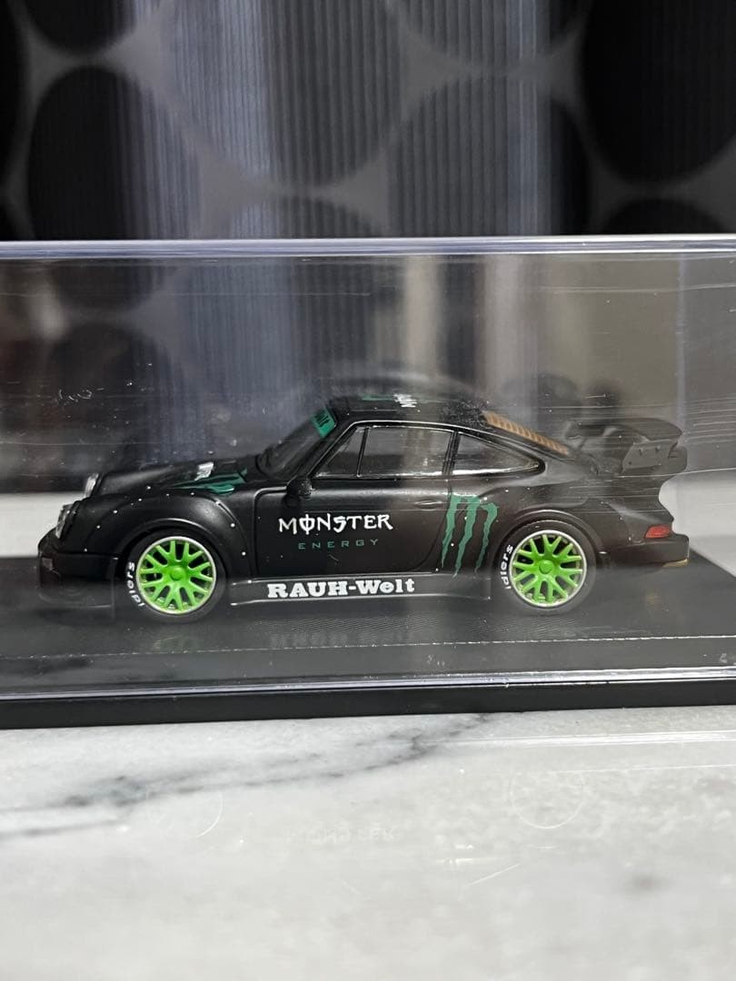 Porsche 911 Monster Energy Model by MyModelCollect 1/64 New Toy Car