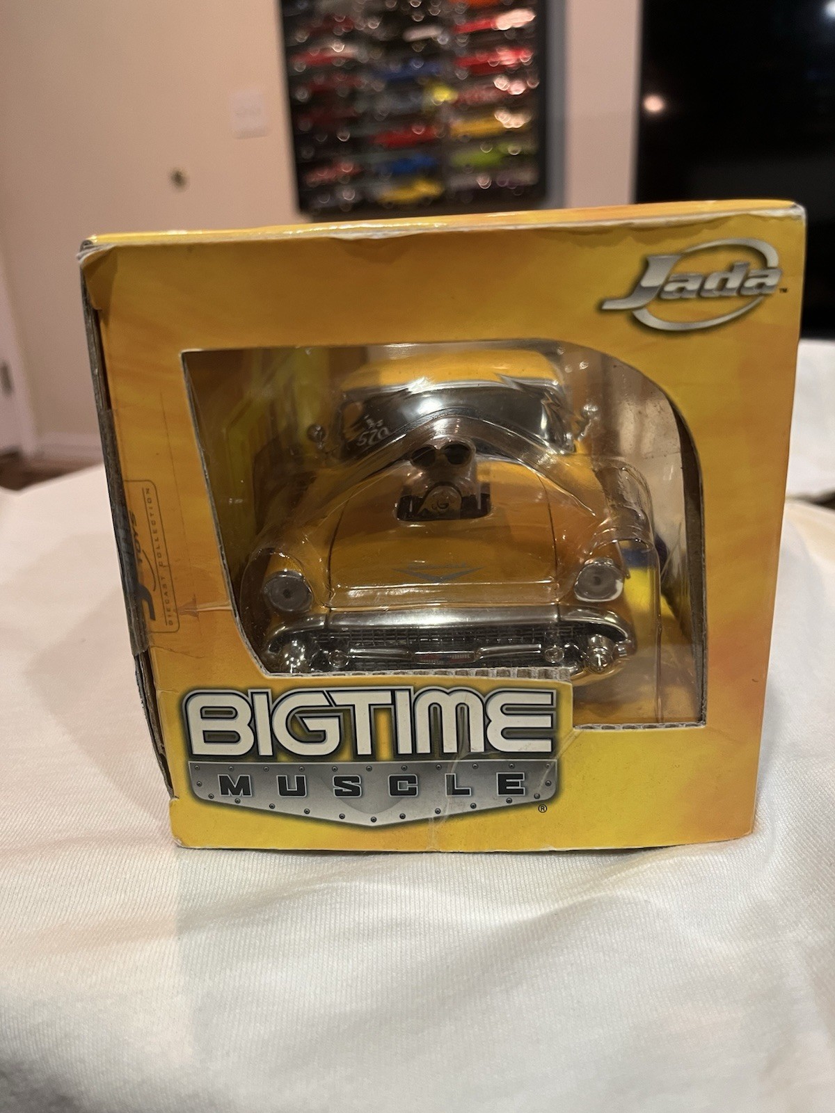 1:24 Jada 1957 Chevy Belair Yellow With Blower New In Box