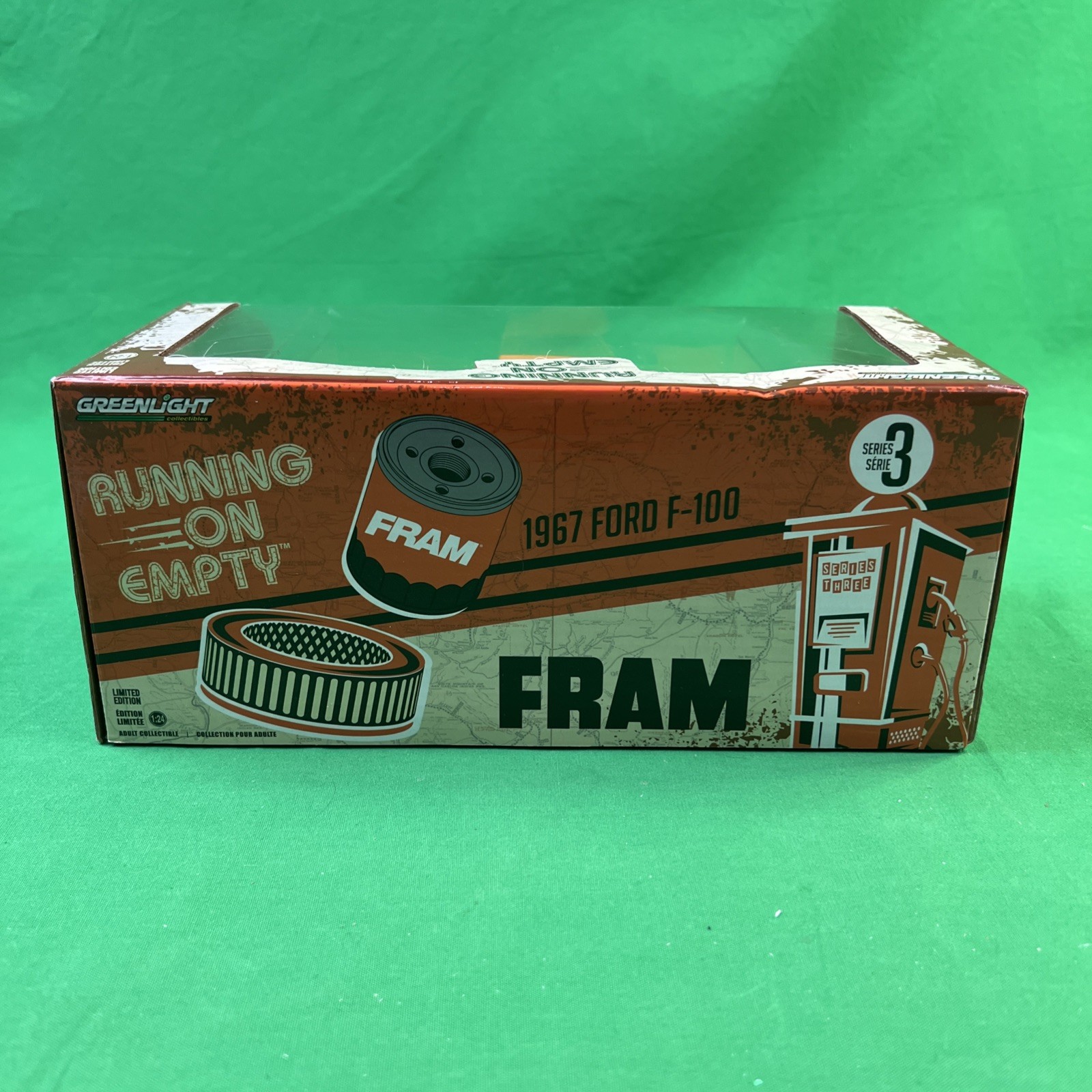 Greenlight Running On Empty, FRAM 1967 Ford F-100 1/24 Scale DieCast Series 3