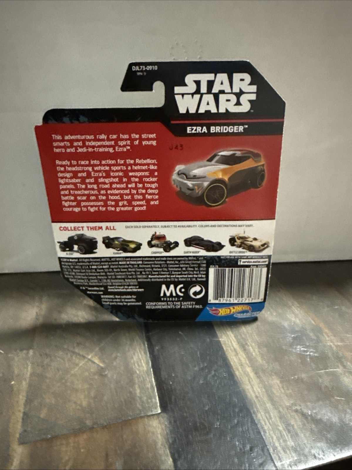 HOT WHEELS STAR WARS CHARACTER CARS EZRA BRIDGER