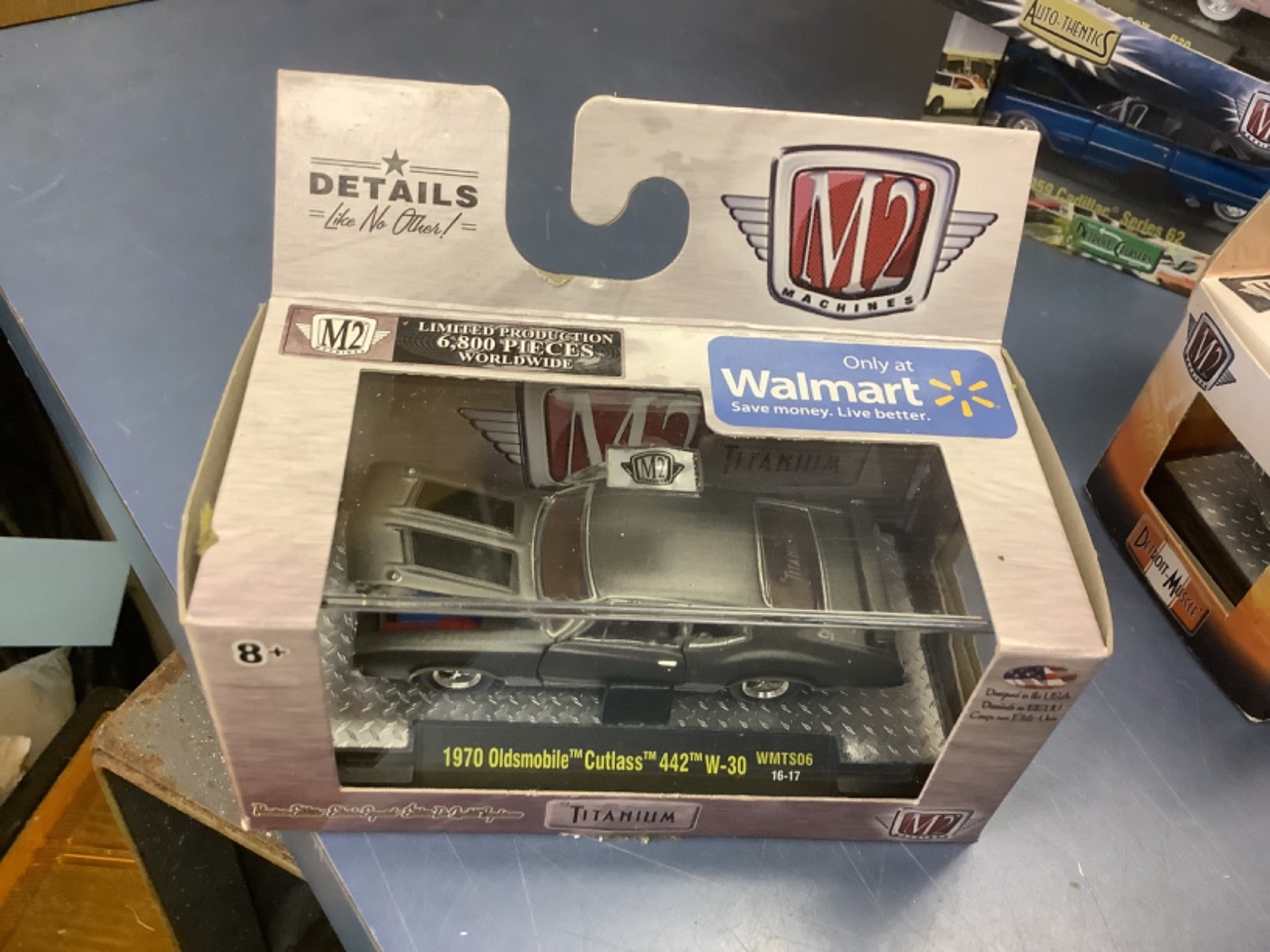 M2 Machines Titanium WMTS06 1970 Oldsmobile Cutlass 442 W-30 1:64 2016 1/6800