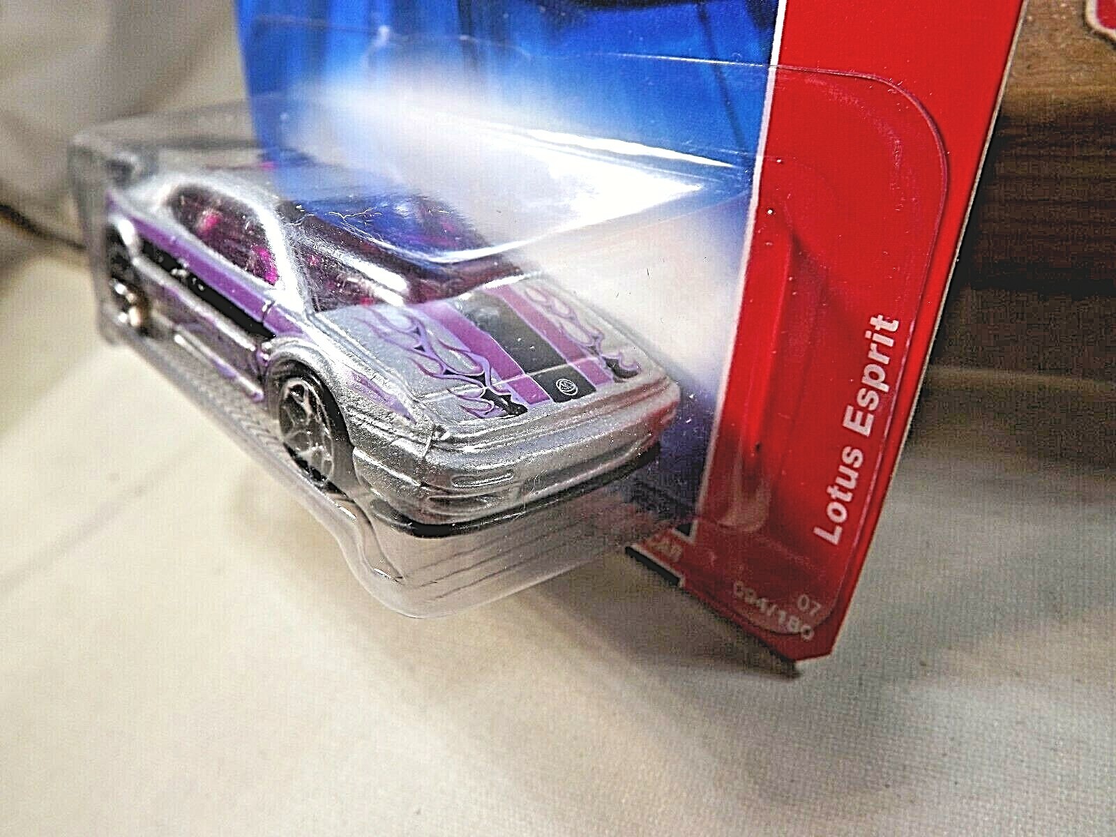2007 Hot Wheels #94 Code Car 10/24 LOTUS ESPRIT Silver Variant w/Chrome 5Y Spoke