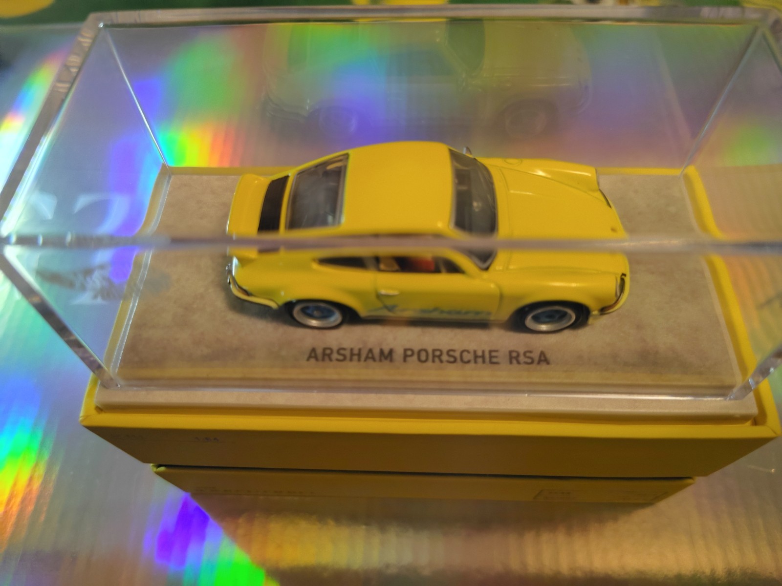 Hot Wheels Daniel Arsham 1973 PORSCHE 911 RSA Yellow 1:64 Mattel Creations JGK64
