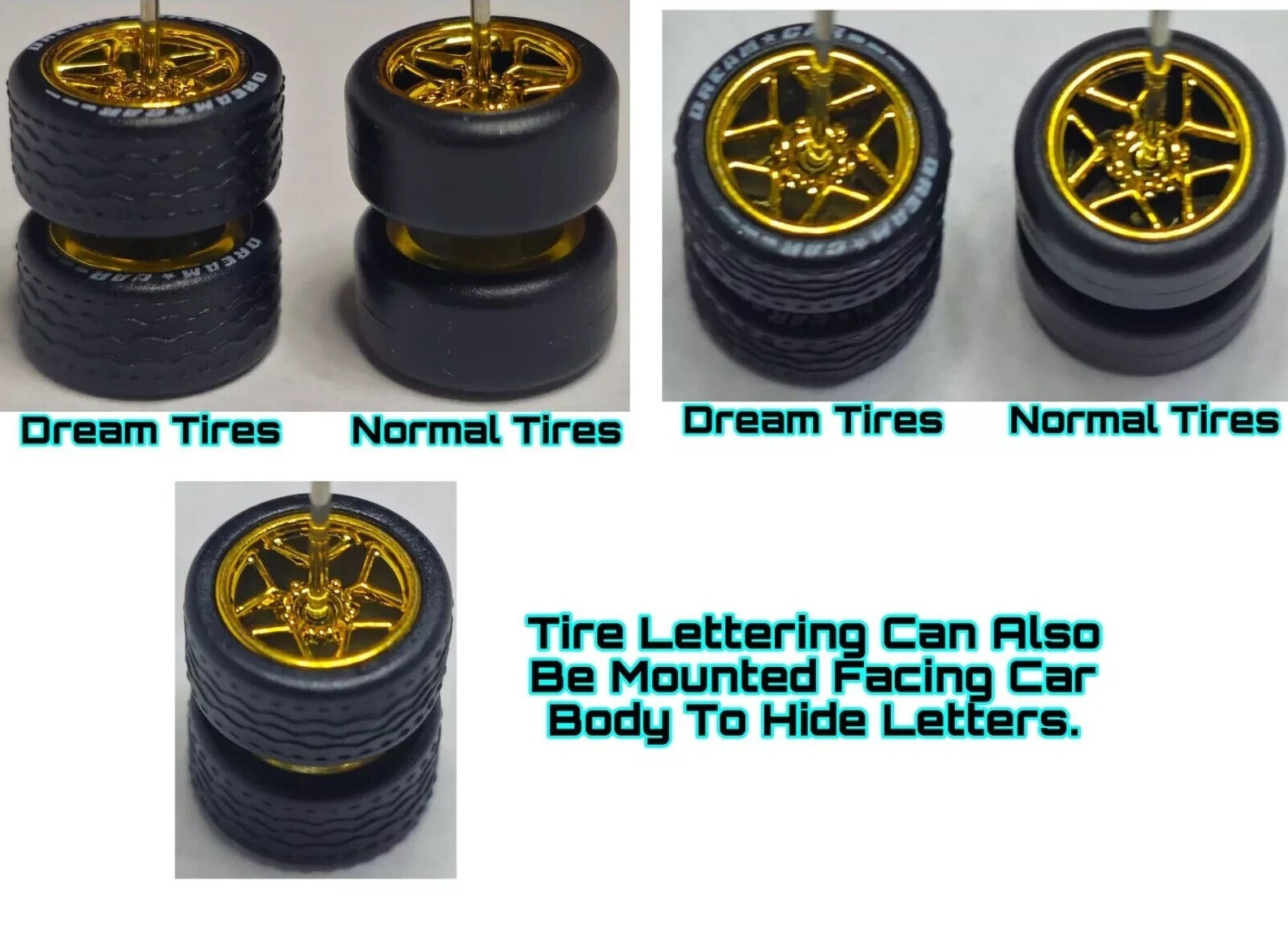 1/64 Scale Rubber Tires For Real Rider Wheels Hot Wheels Matchbox