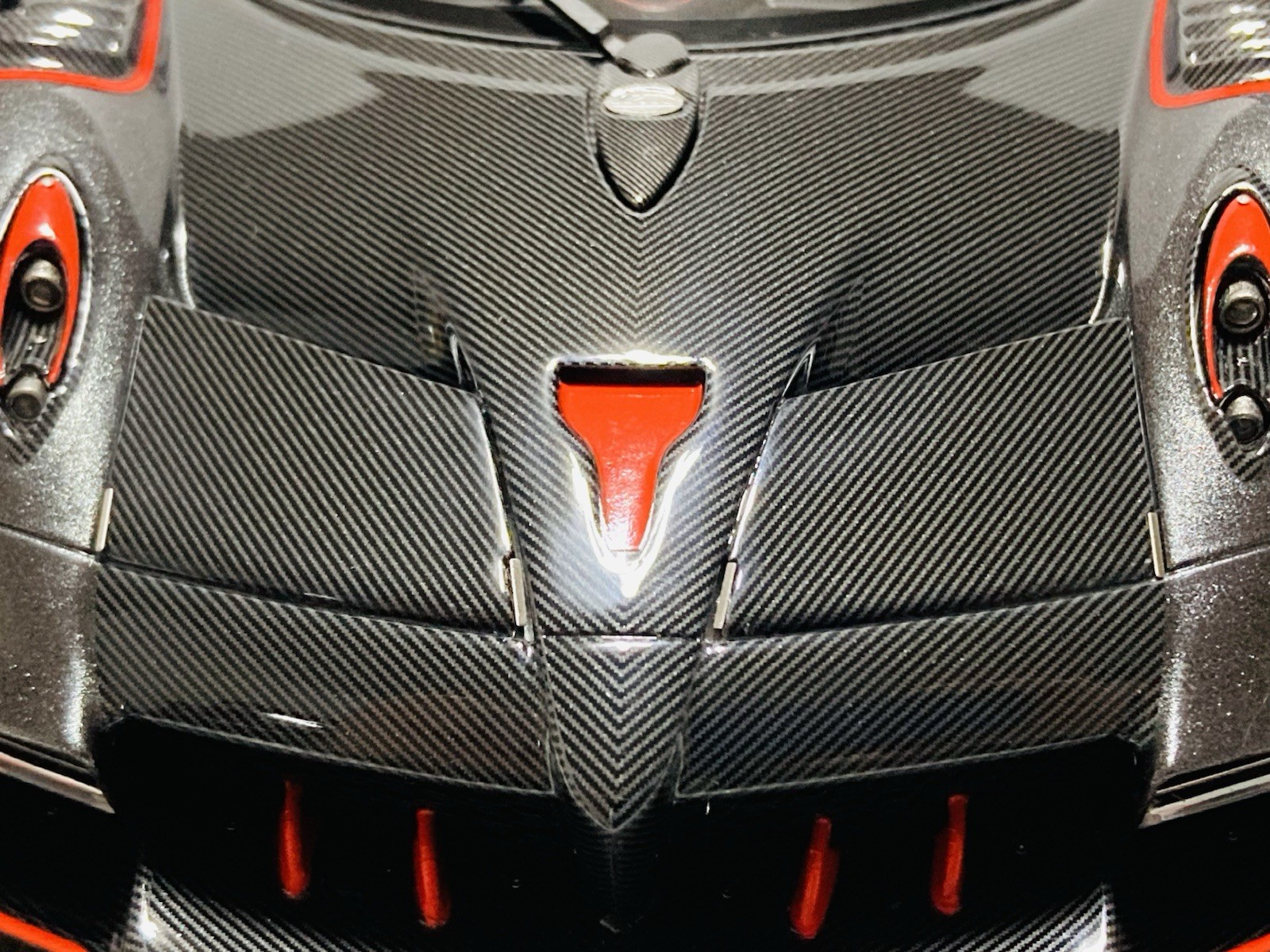 1:18 BBR, 2020 Pagani Imola, Dark Gray w/red accents