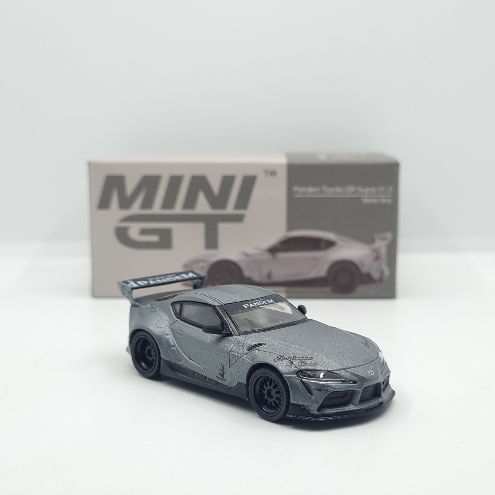 Mini GT Pandem Toyota GR Supra V1.0 Matte Grey RHD MGT00250-R