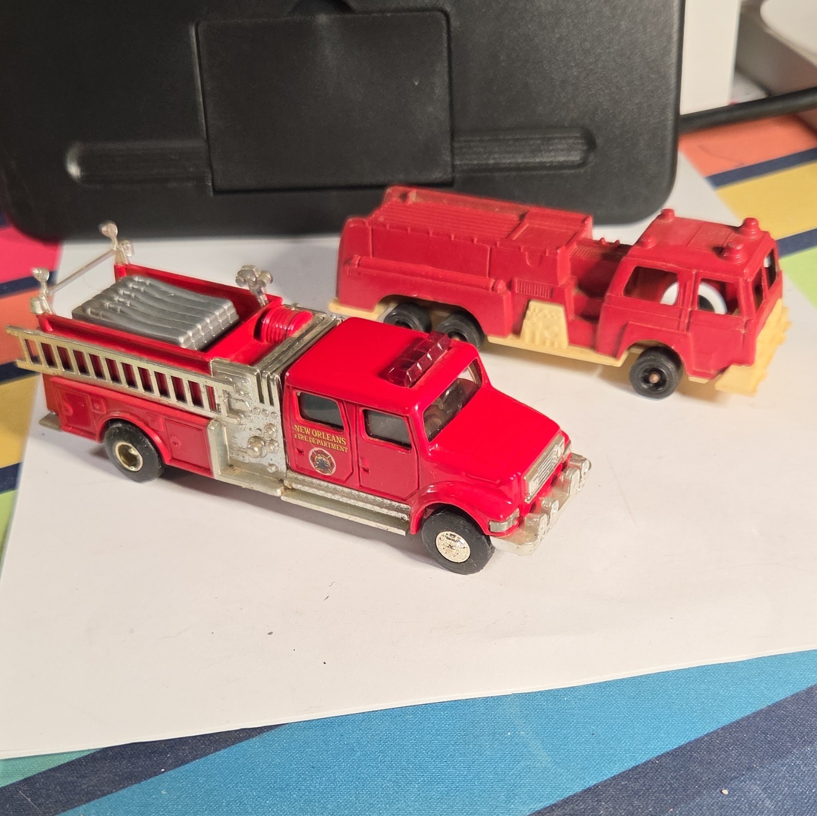 Road Champs 1994 New Orleans Fire Dept Fire Truck Diecast Red/Silver