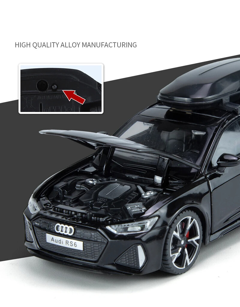 1:32 Audi RS6 Avant Alloy Station Wagon Model Sports Toy Car