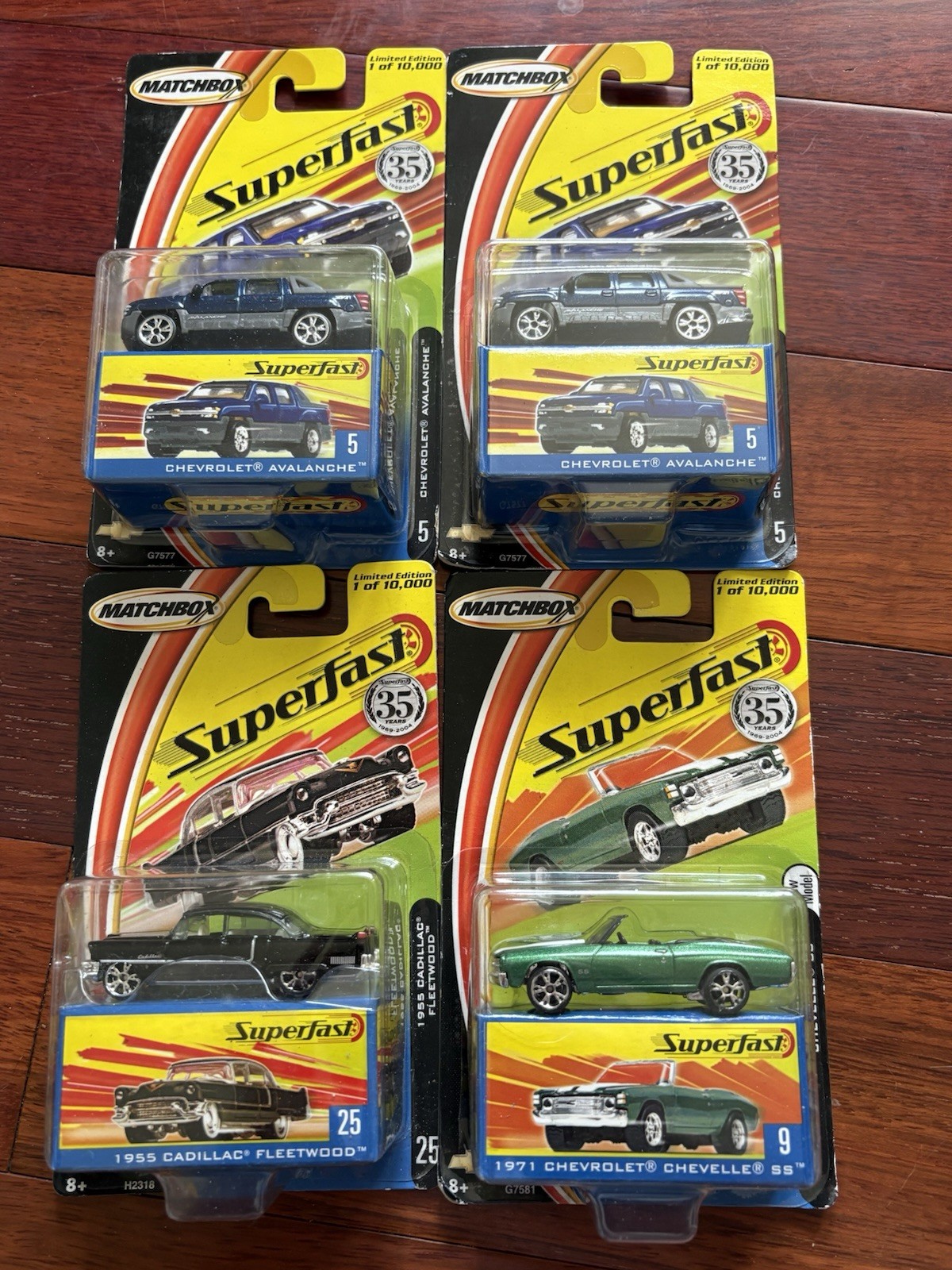 Lot of 32 Superfast 35th Anniversary Matchbox Cars New in Box