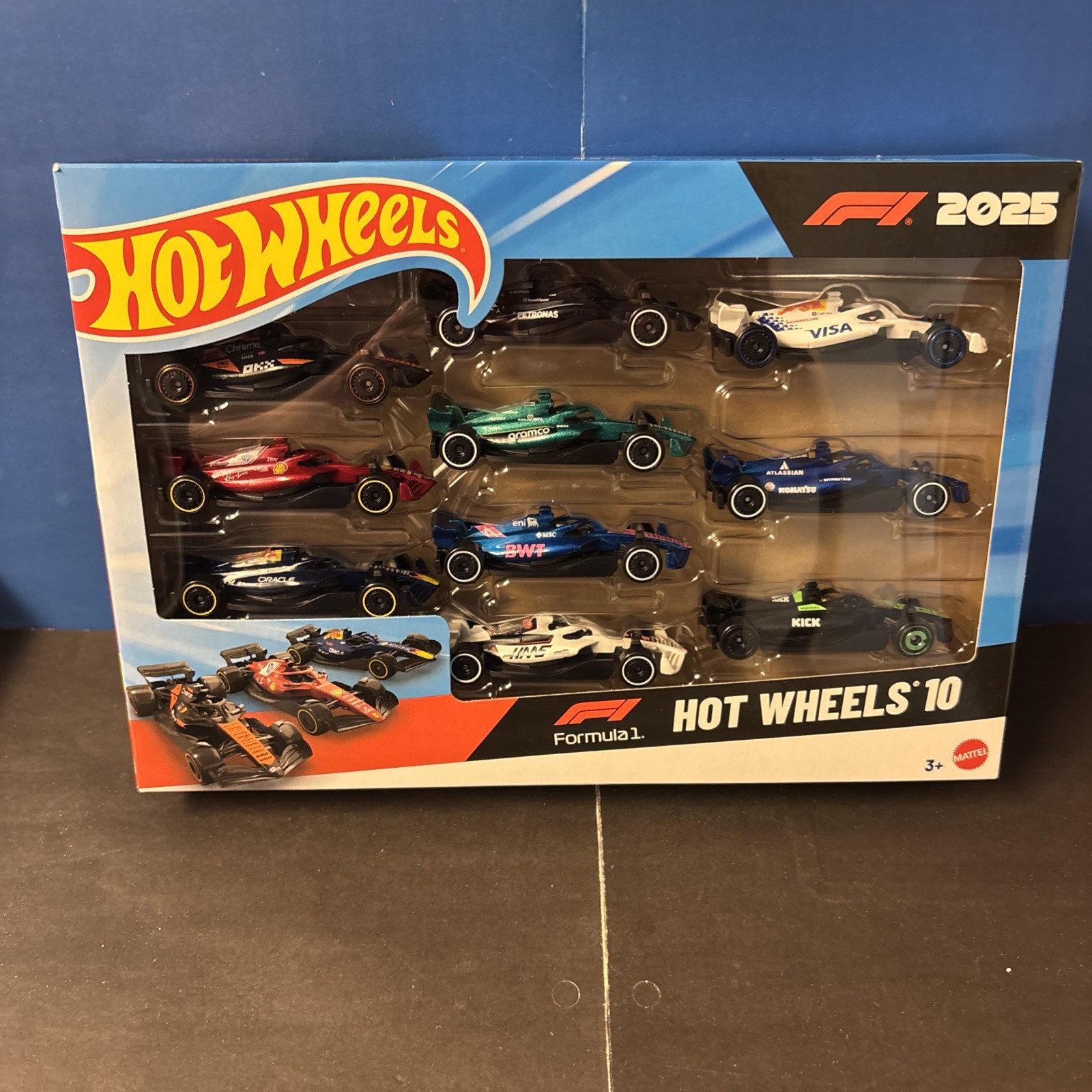 Hot Wheels Formula 1 2025 F1 Racing Team 10-Pack (In-Hand) Ferrari McLaren More!