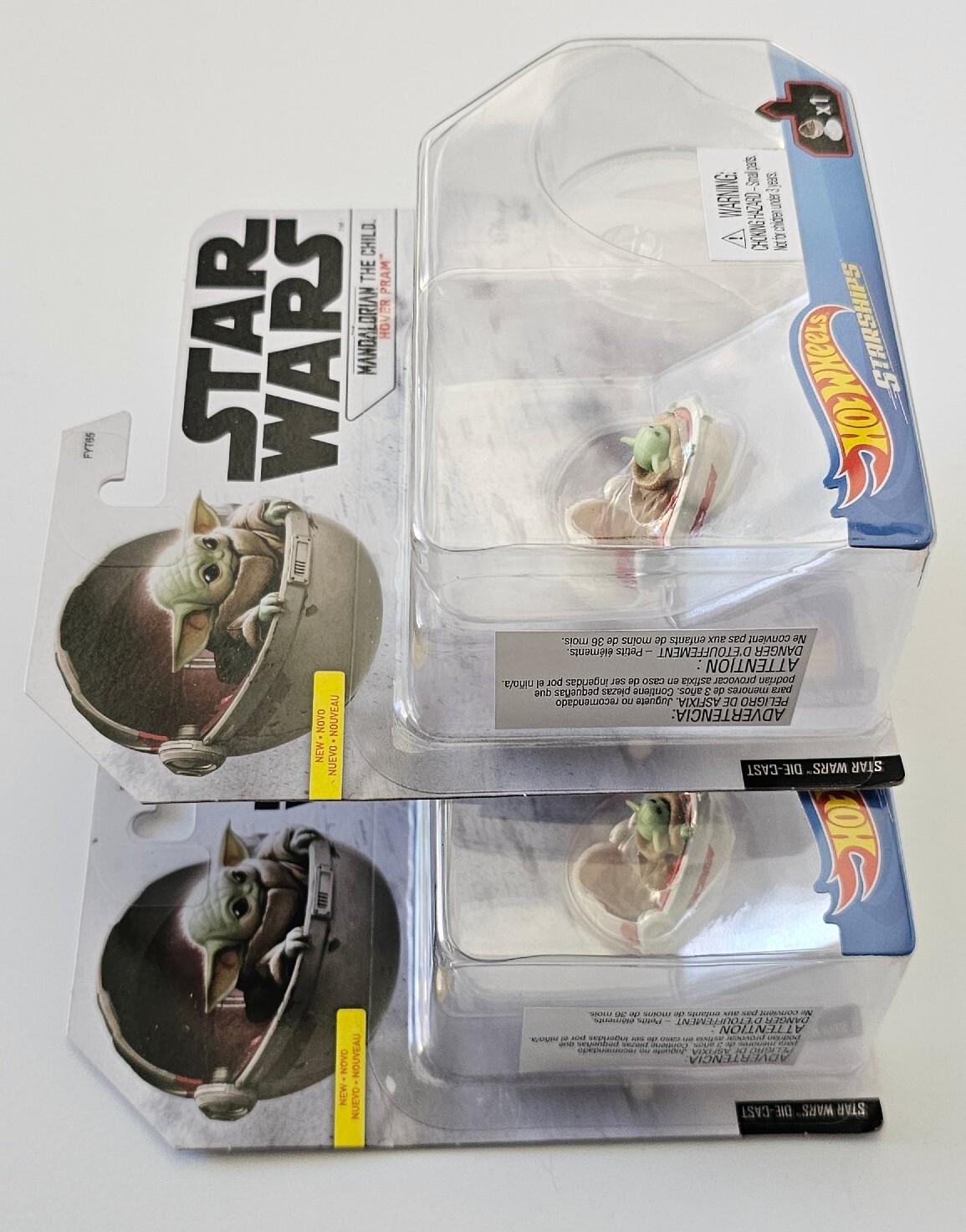 New lot of 2 Hot Wheels Star Wars Starships Hover Pram Diecast Cars