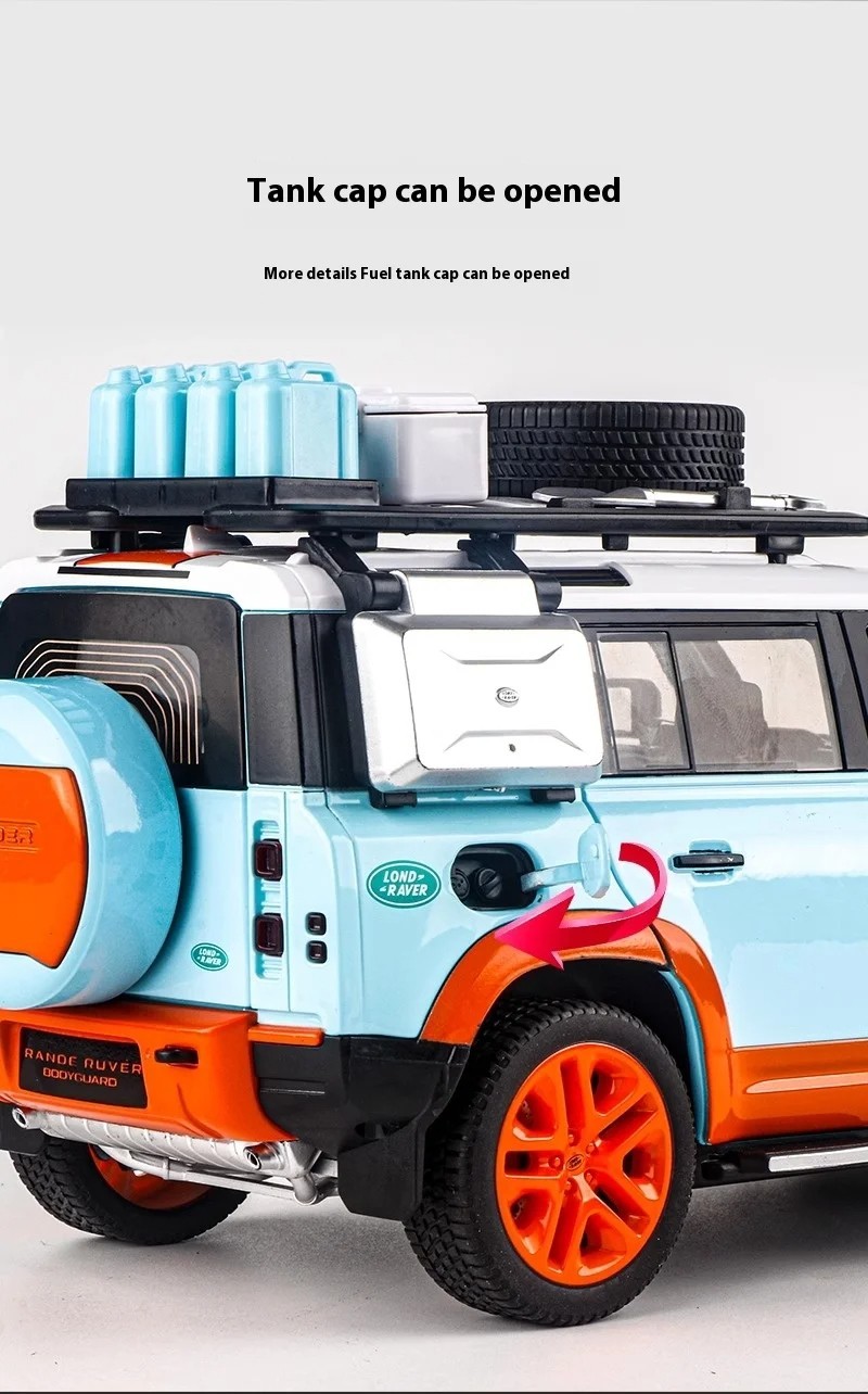 1:18 Land Rover Defender 110 Diecast Model Car Toy Collectible Sound Light Gift