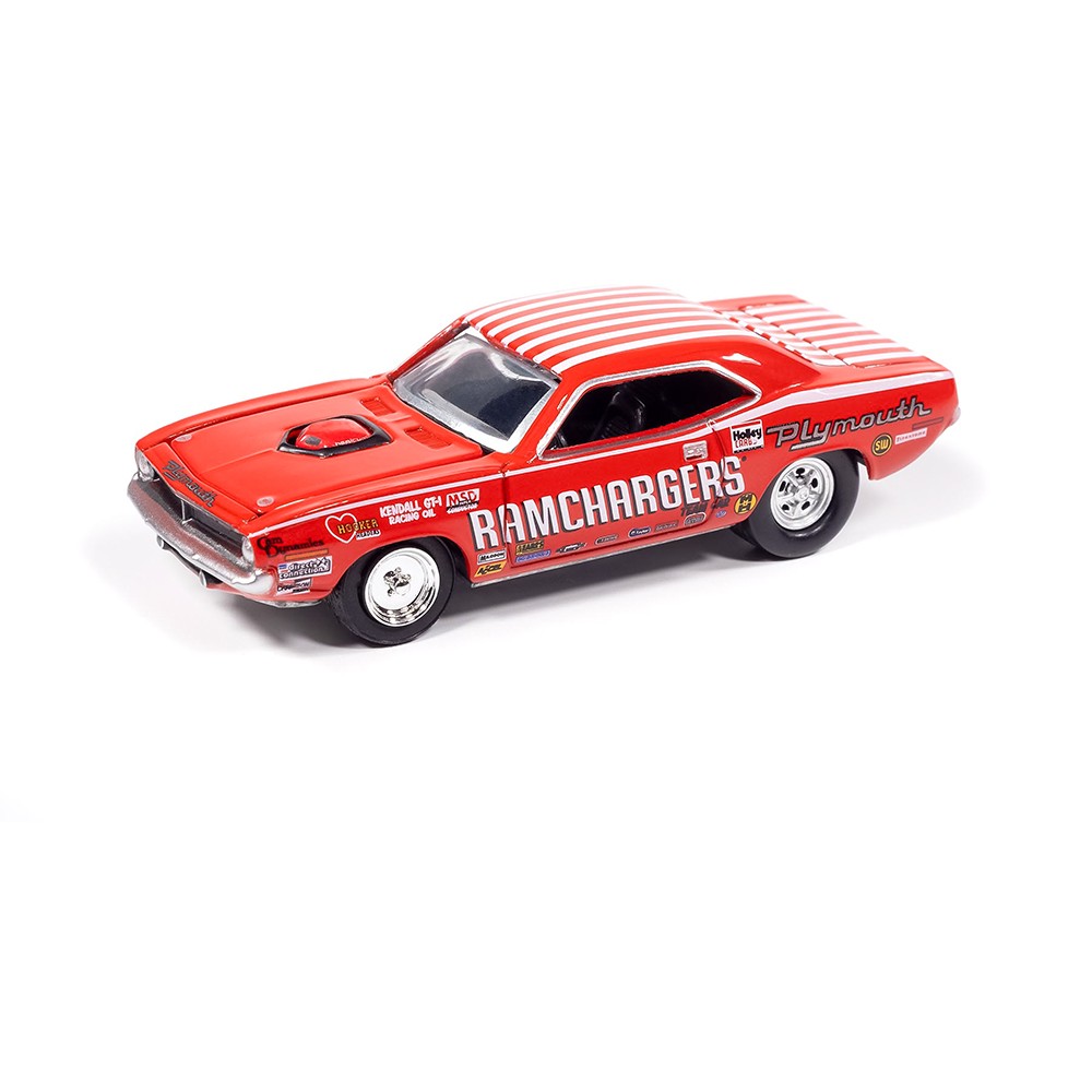 1971 Dodge Challenger Pro Stock-White & 1970 Plymouth Cuda Super Stock Ram Ch…