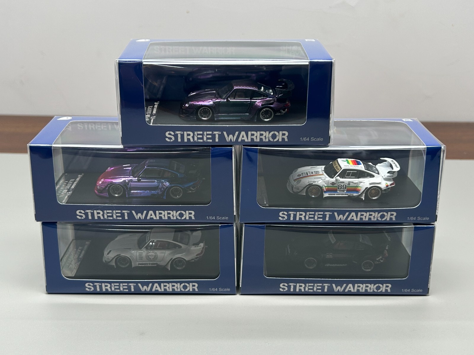 SW 1/64 Porsche RWB 993 Diecast Model Car–Five color choices