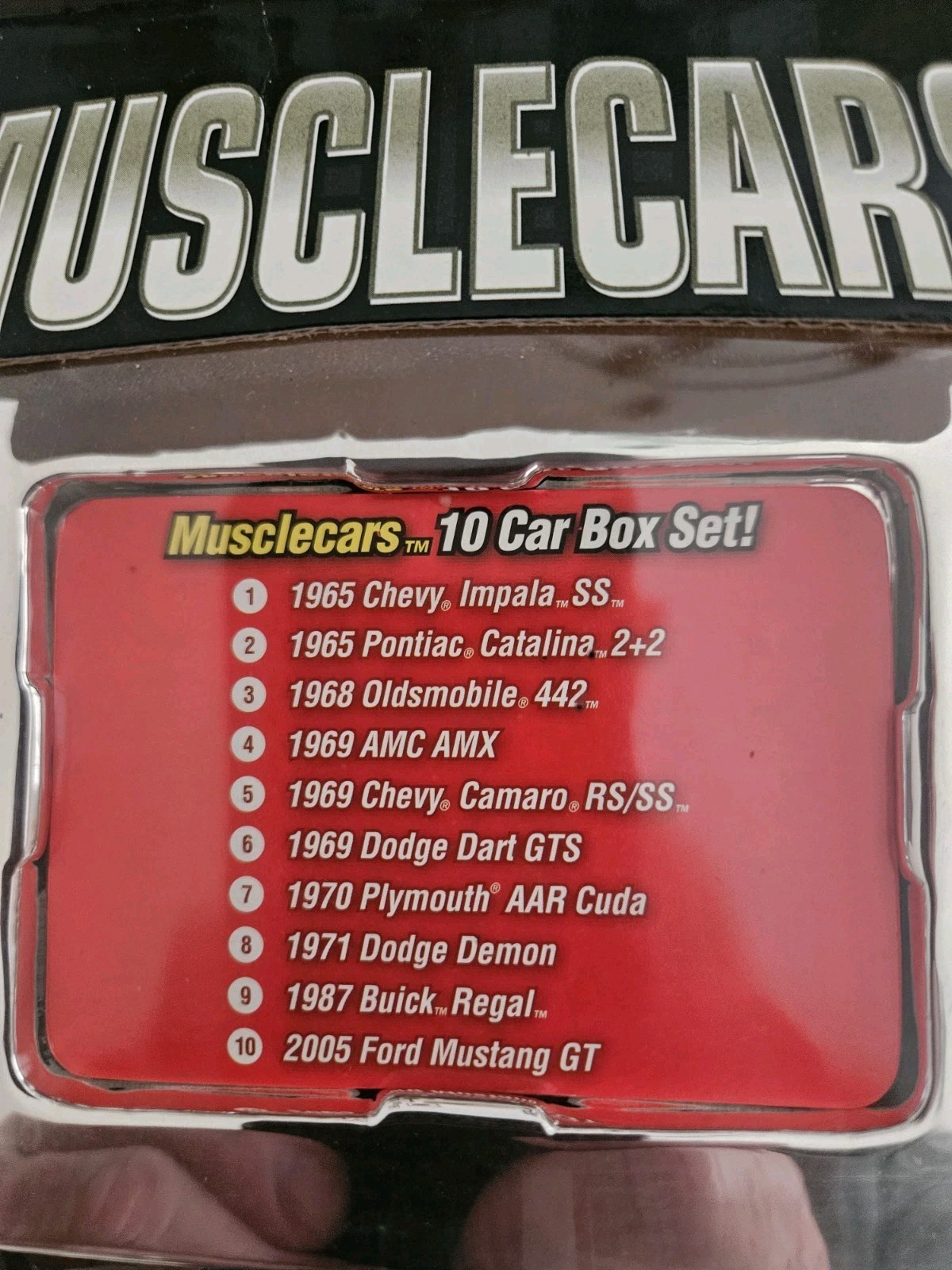 Johnny Lightning Muscle Cars U.S.A 10-Car Set 69 Camaro 442 AAR Cuda Amx Demon