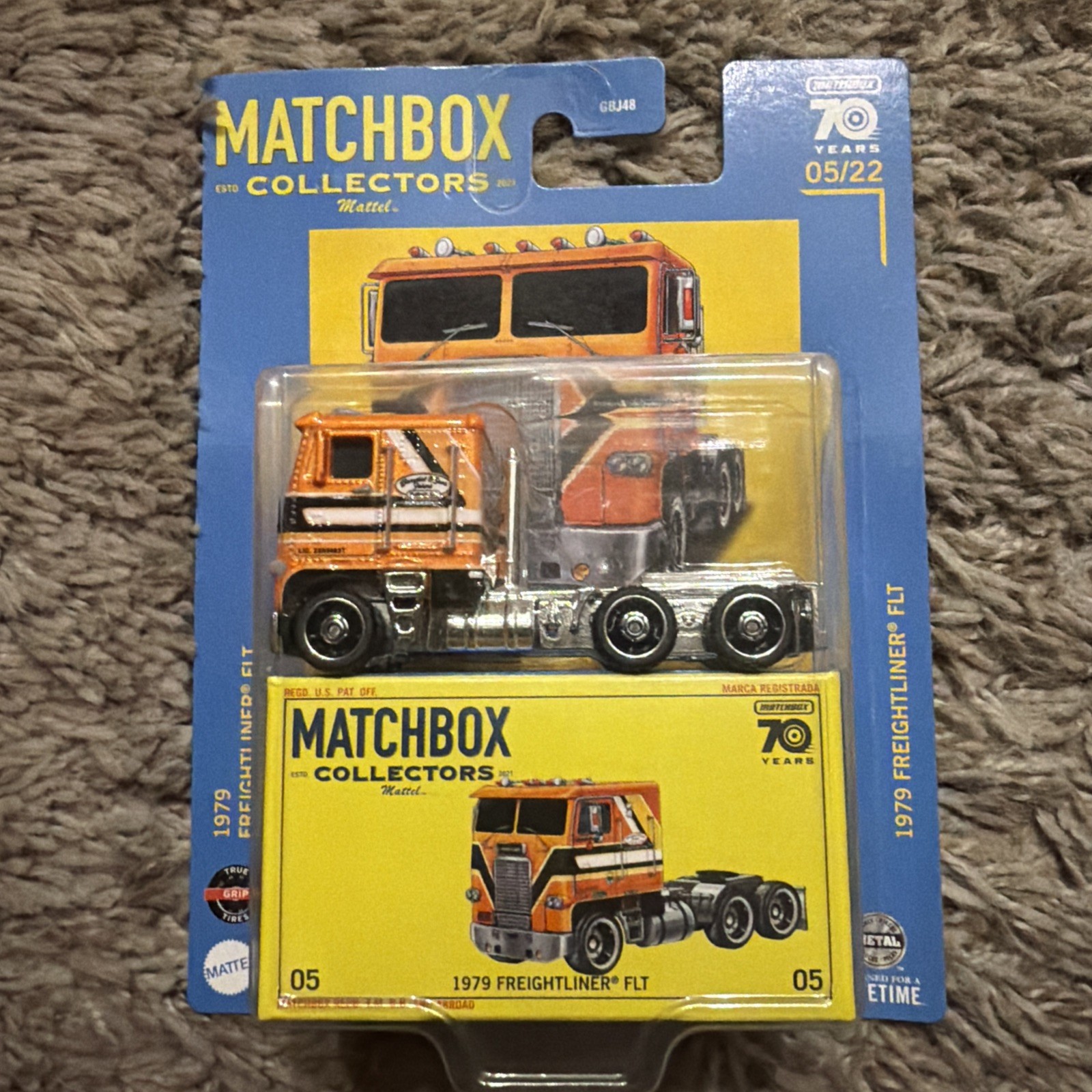 2023 Matchbox Collectors Premium 1979 Freightliner FLT Orange