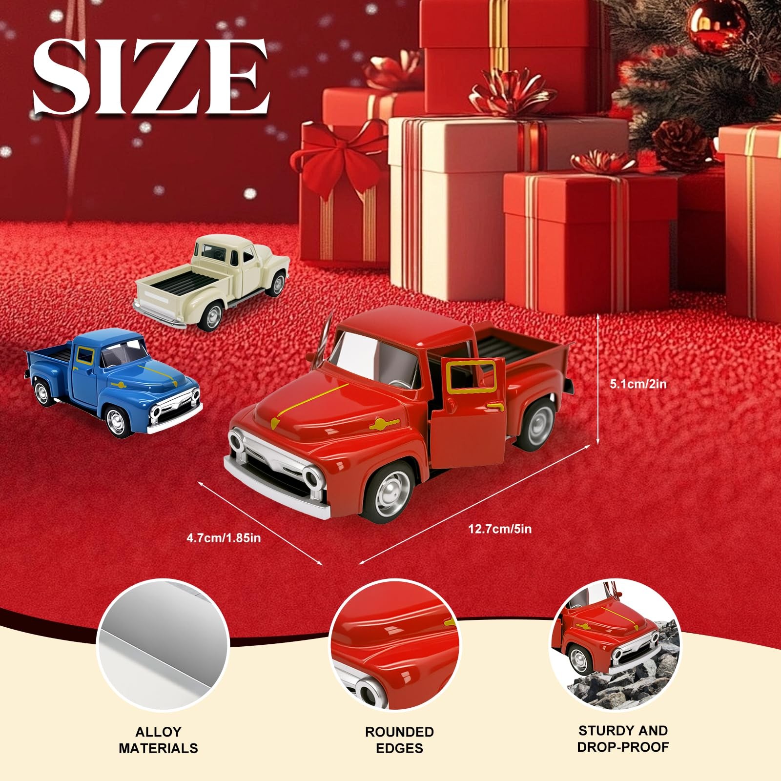 Little Red Truck Toy for Toddlers 2 3 4 5 6 7 8 Year Old Boys Girls,1:32 Allo…