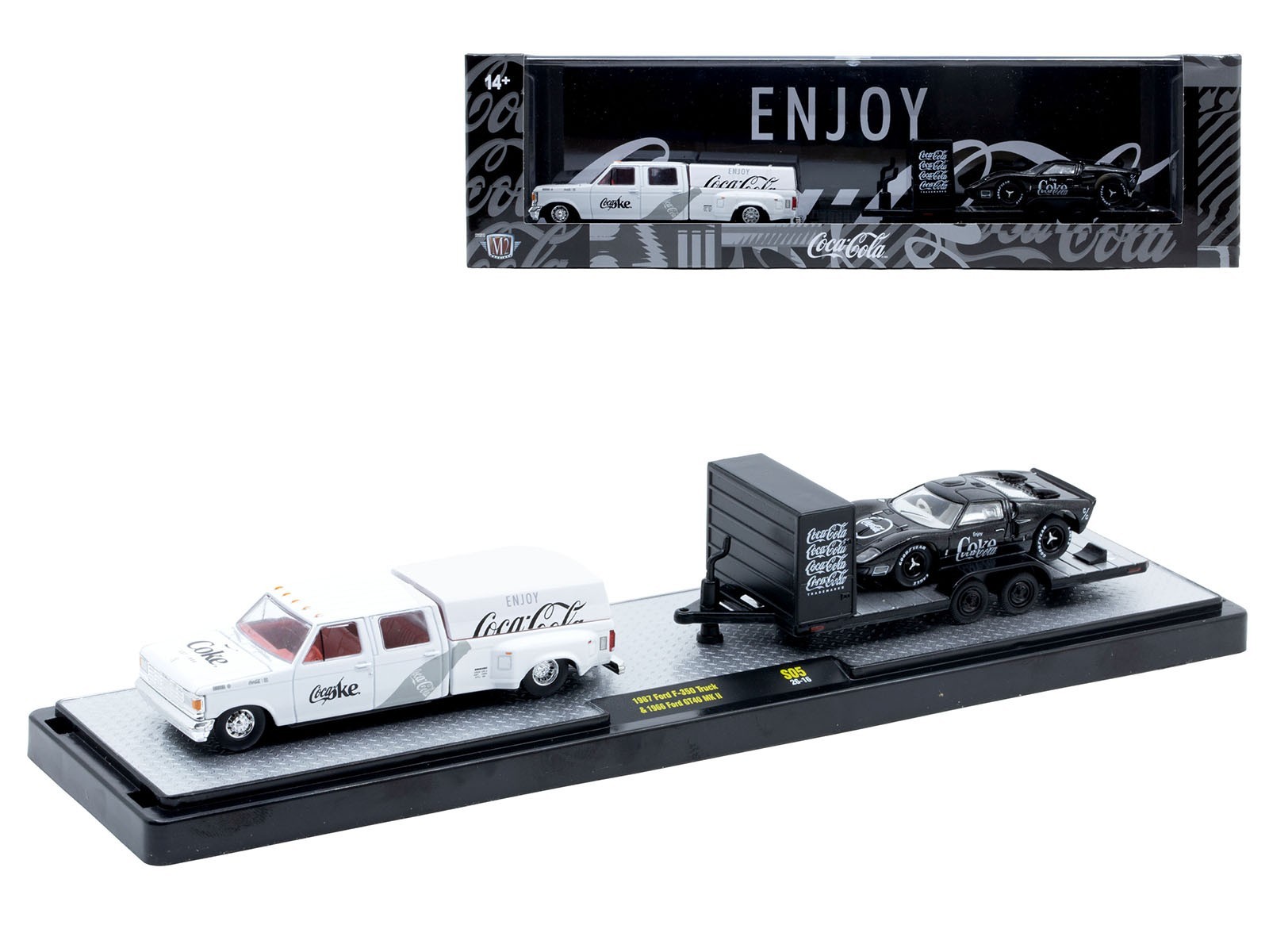 AUTO HAULERS “COCA-COLA” RELEASE S05, 3 PC SET 1/64 DIECAST MODELS M2 56000-S05