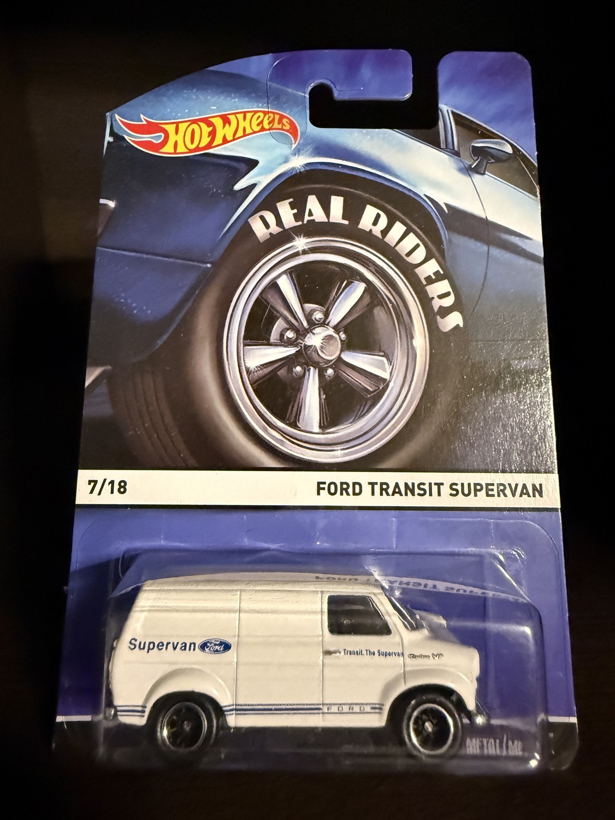 Hot Wheels Real Riders Ford Transit Supervan 7/18