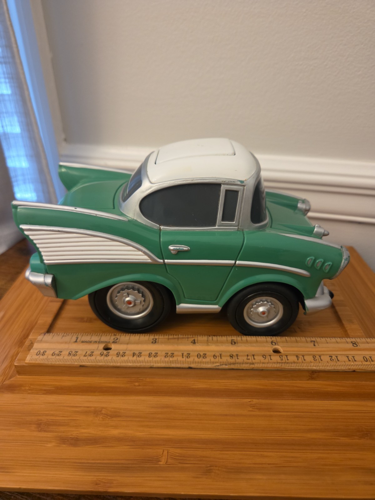 2001 ERTL Little Muscle 1957 CHEVROLET BEL AIRE Push n Roll green STEADIE car