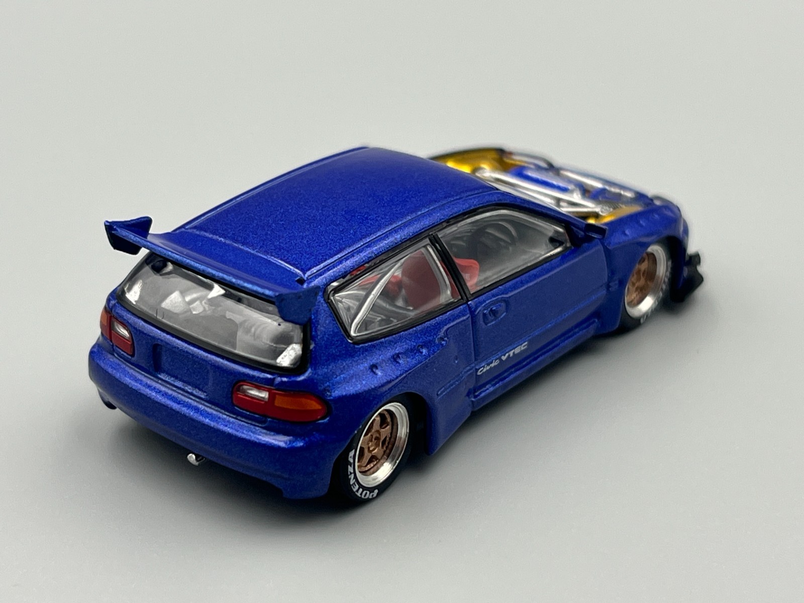 Honda Civic Type R EG6 Pandem Widebody Hatchback Engine Bay 1/64 scale Poprace