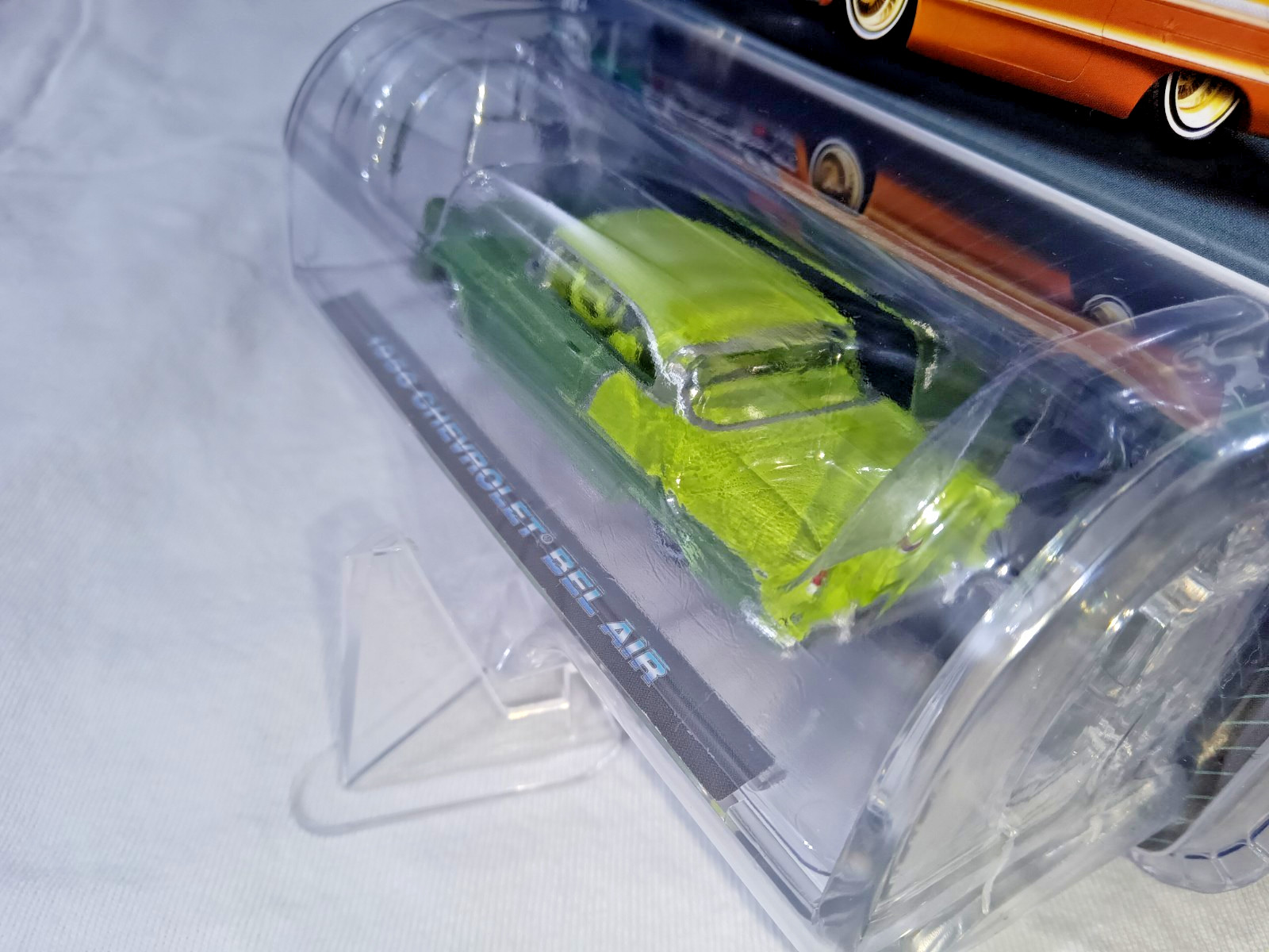 1:64 FACTORY LABEL ERROR CALIFORNIA LOWRIDERS 1955/56 CHEVROLET BEL AIR SEALED!!