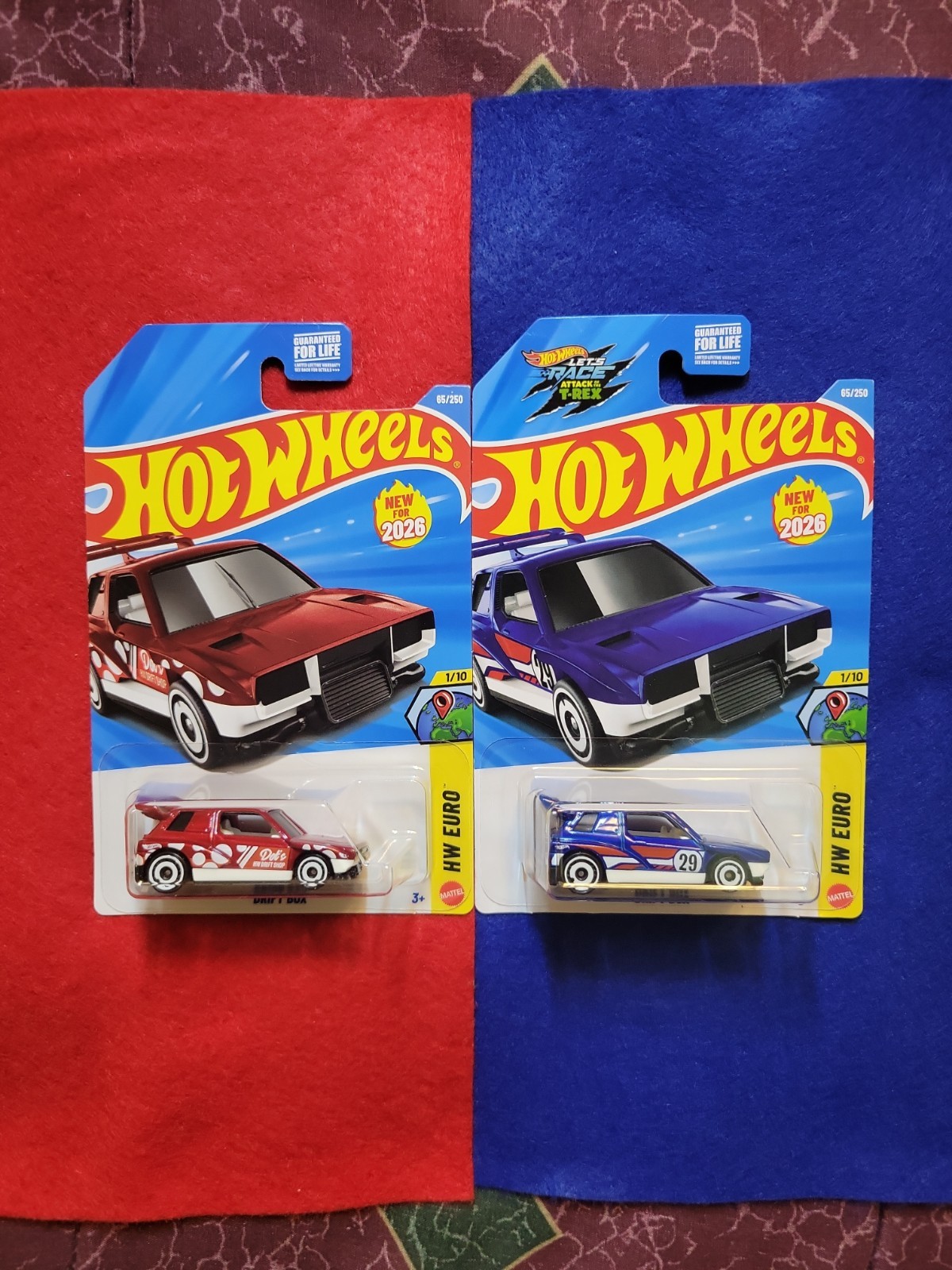 2026 Hot Wheels Drift Box HW EURO 1/10 (Lot Of 2)