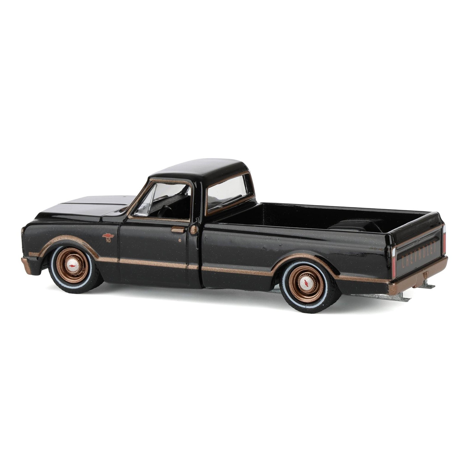 1/64 1972 Chevy C10 Lowrider, Black Bronze, GL Lowriders S7