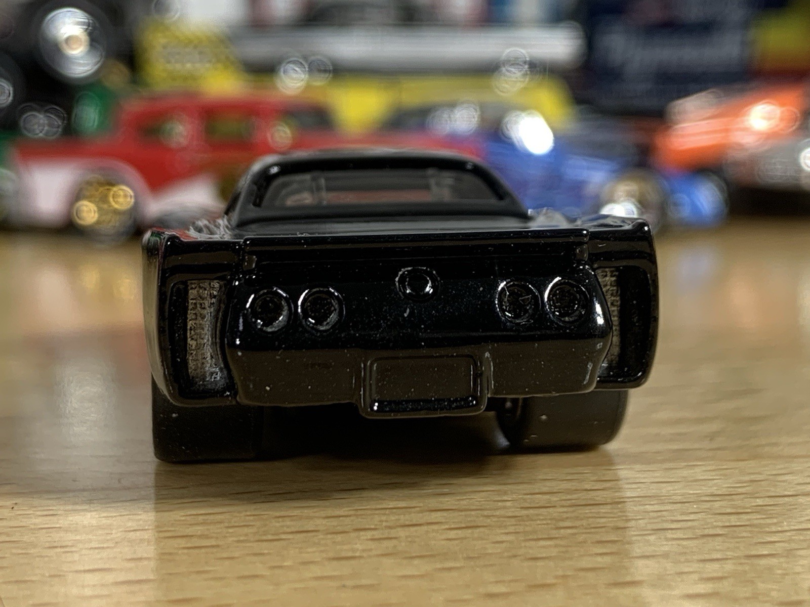 Hot Wheels Customized ‘76 Greenwood Corvette Jet Black Wheel Swap
