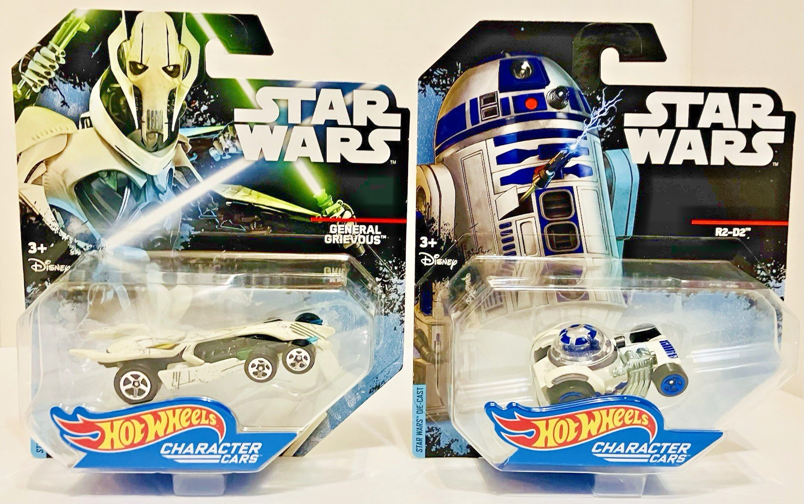 Lot of 12 Hot Wheels Star Wars Character Cars & Carships/ Mint-on-card