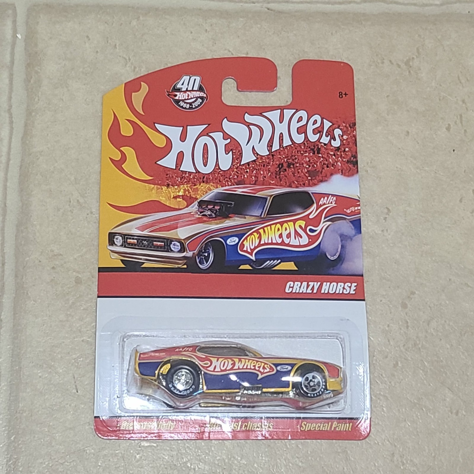 Hot Wheels ’77 Ford Mustang ,40th Anniversary 2008 Crazy Horse Nitro Funny Car