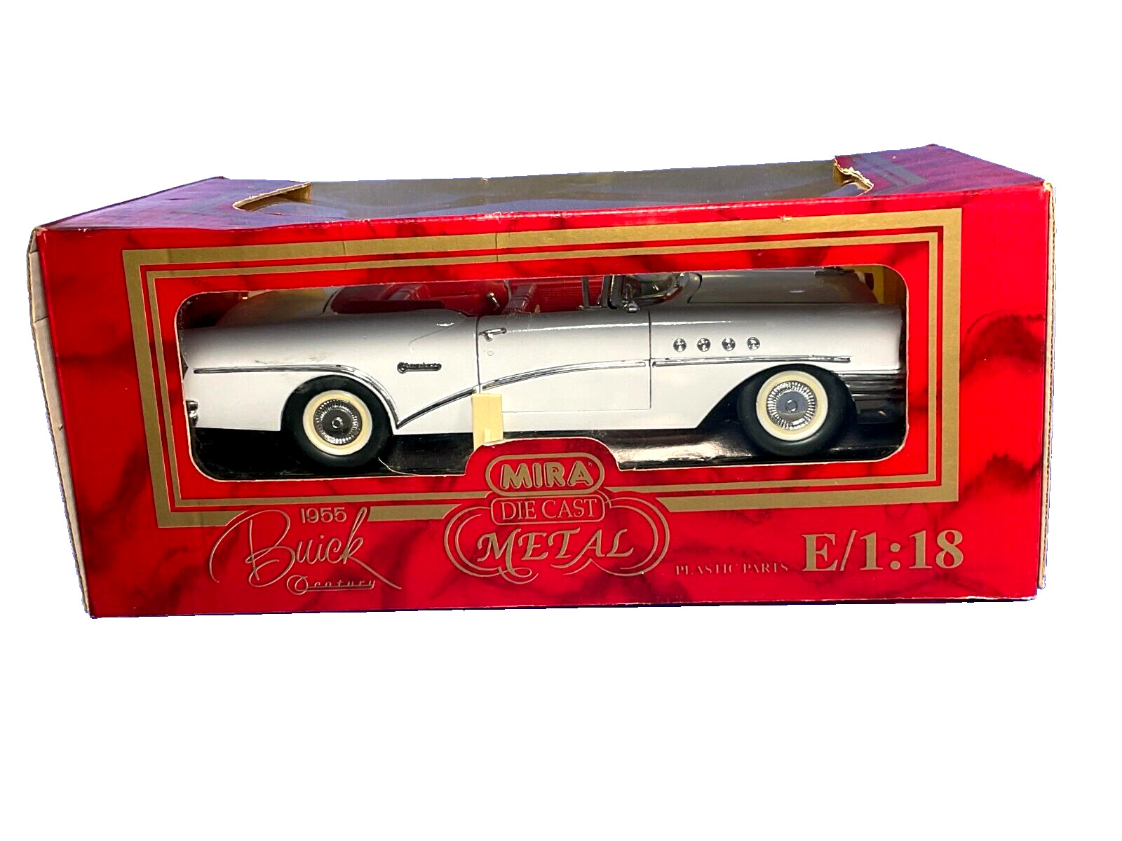 MIRA, Golden Line Collection, 1955 Buick Century Convertible Car, 1:18, NIB
